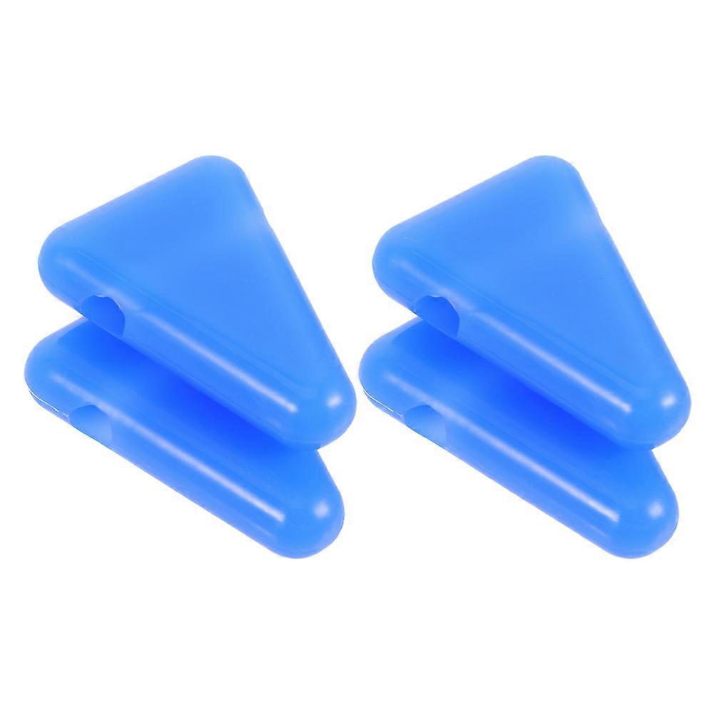 Universal Silicone fork Holder Stand for Meditation 4Pcs Blue