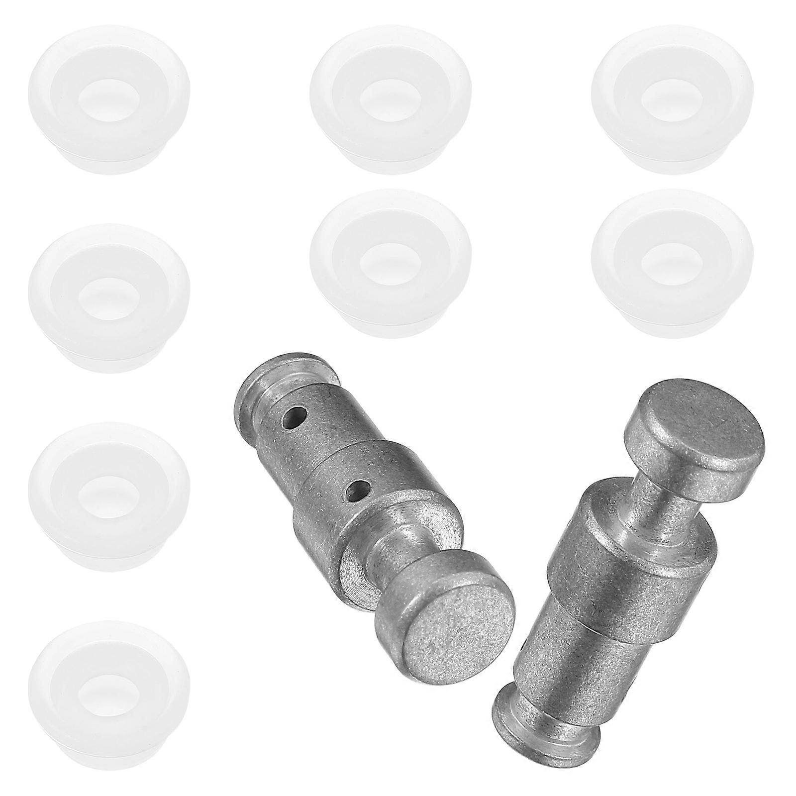Silver Pressure Cooker Float Valve Parts for Safe Use 2Pcs Pack