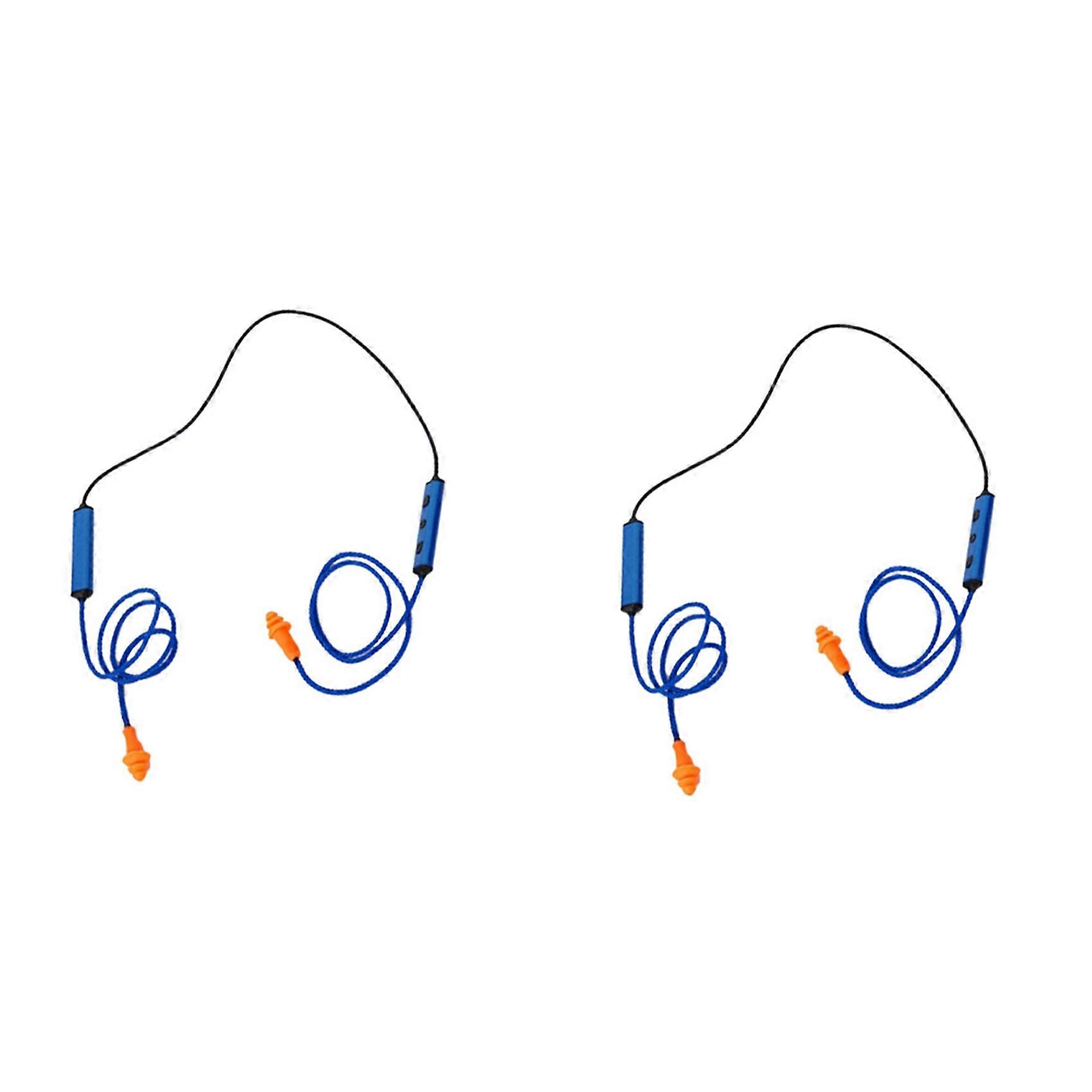 2X Ear Plugs Bluetooth Headset for Work, Hearing Protection, Suitable for Construction Site and Noisy Environments