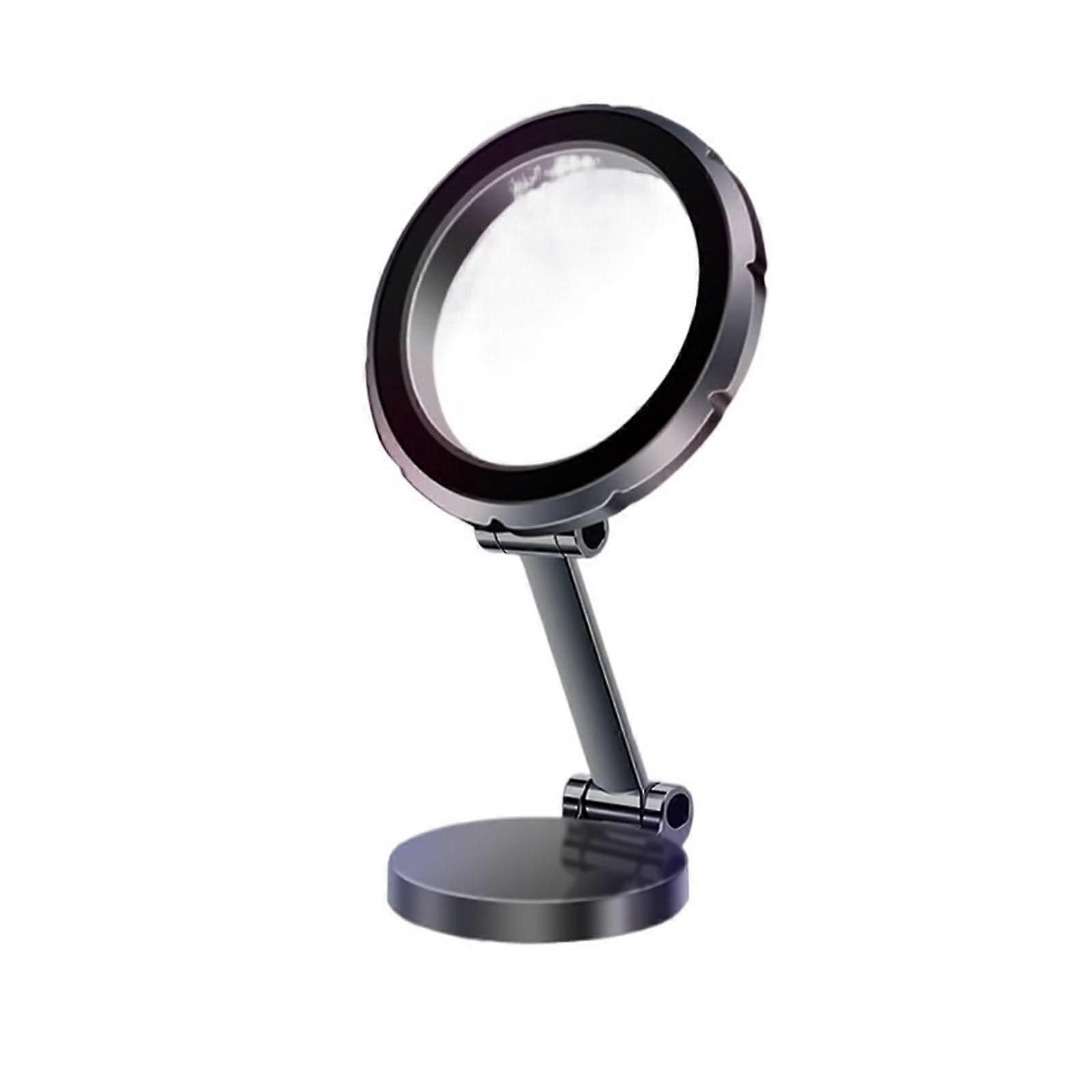 Magnetic Car Phone Holder with Wireless Fast Charging, 360° Rotation, Triple Secure Clamp, Black