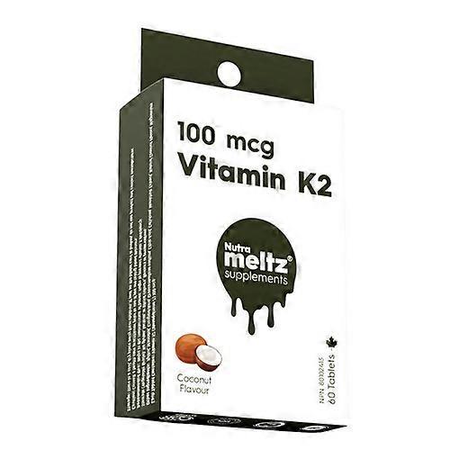 Nutrameltz Vitamin K2 Coconut Flavour, 100 Mcg, 60 Tablets