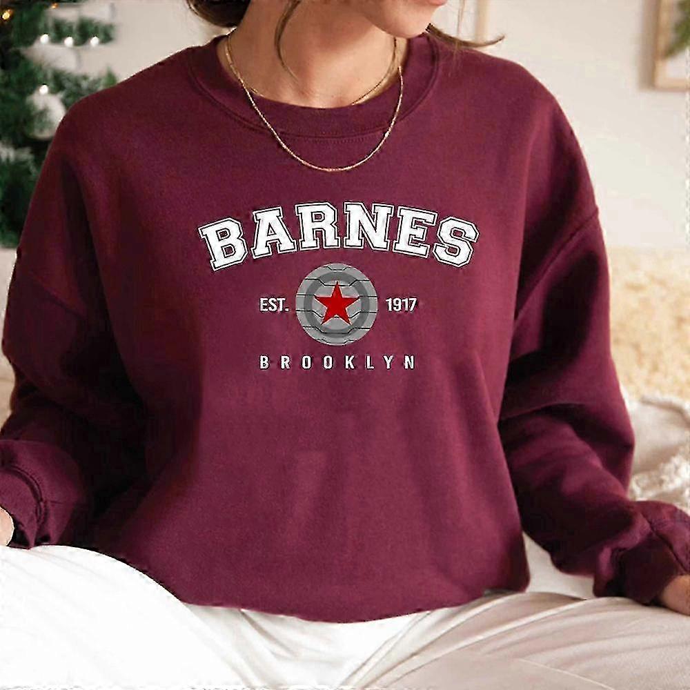 Sweatshirt with Graphic for Vintage Barnes 1917, Unisex Casual Winter Hoodie