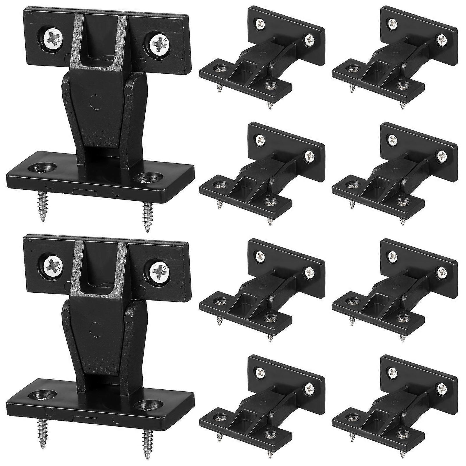 Furniture Connector Corner Buckle, 10pcs Push-On Clips Corner Buckle, Quick Fitting Furniture Panel Corbels Cabinet Catch Corner Buckle For Wardrobe