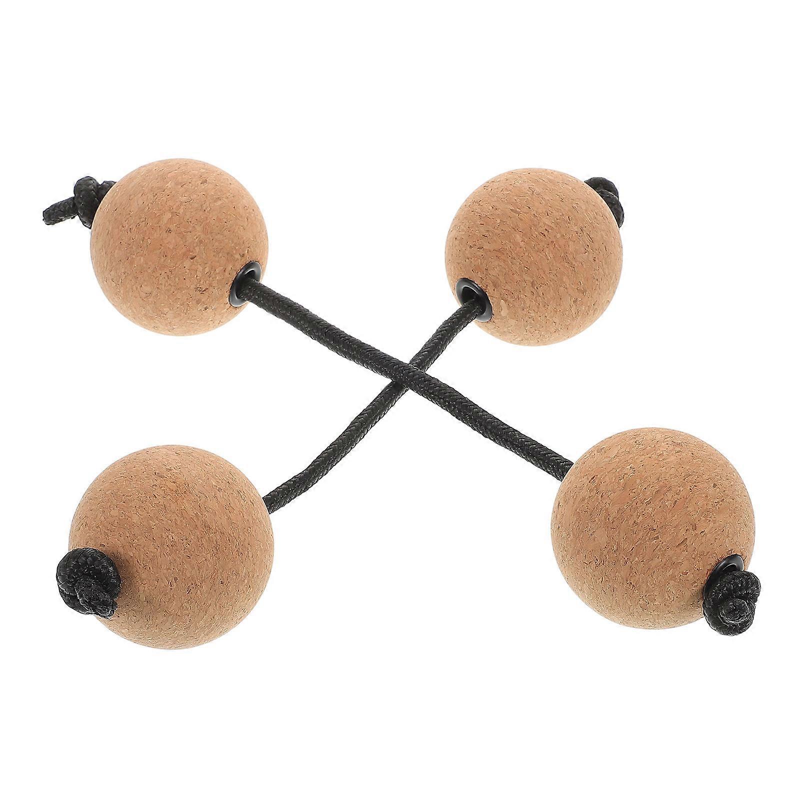 Plastic Wall Mount Shaker Rhythm Ball Instrument Set 2Pairs for Play
