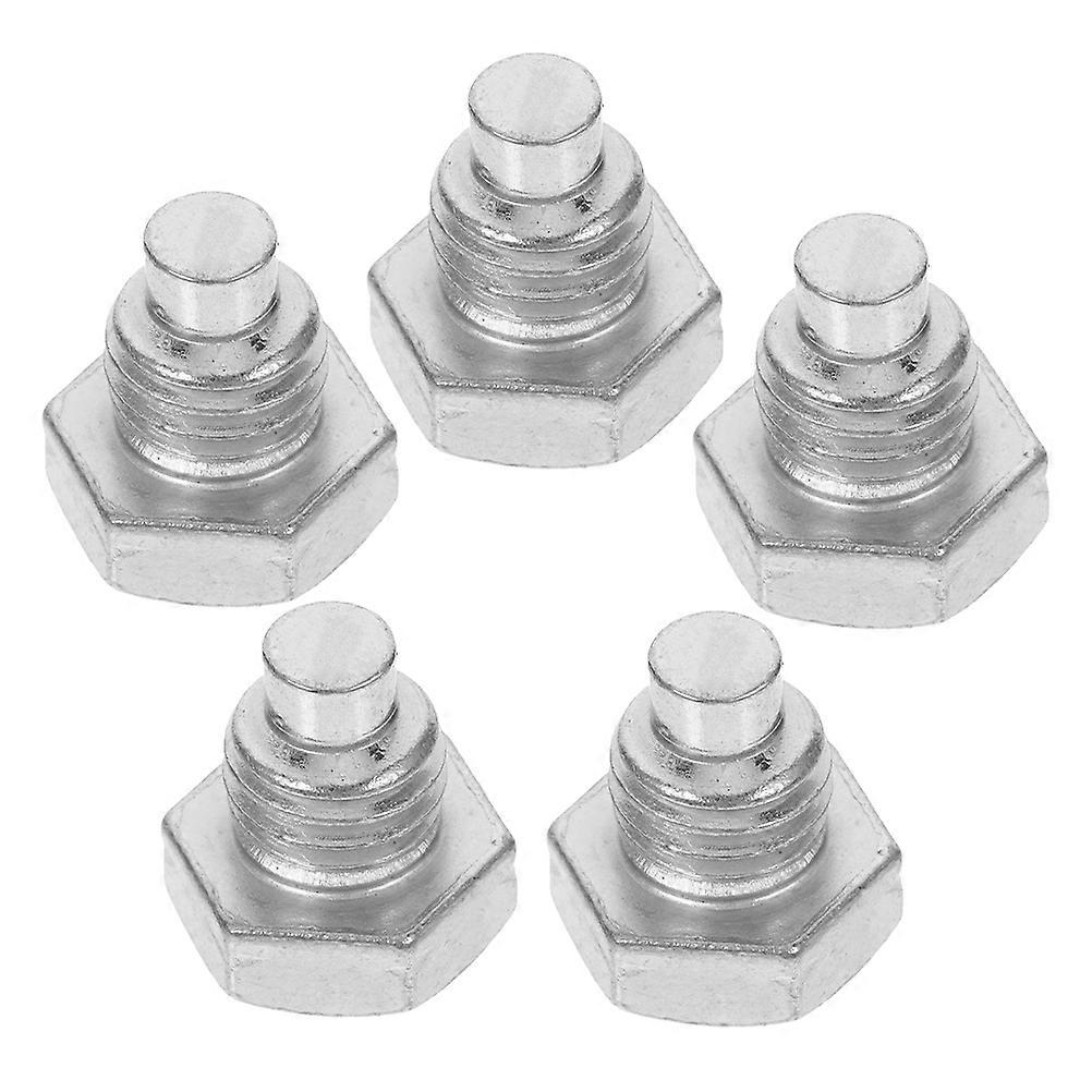 Silver Jack Screw Bolt for Hydraulic Top Handle Floor Jack 5Pcs Set