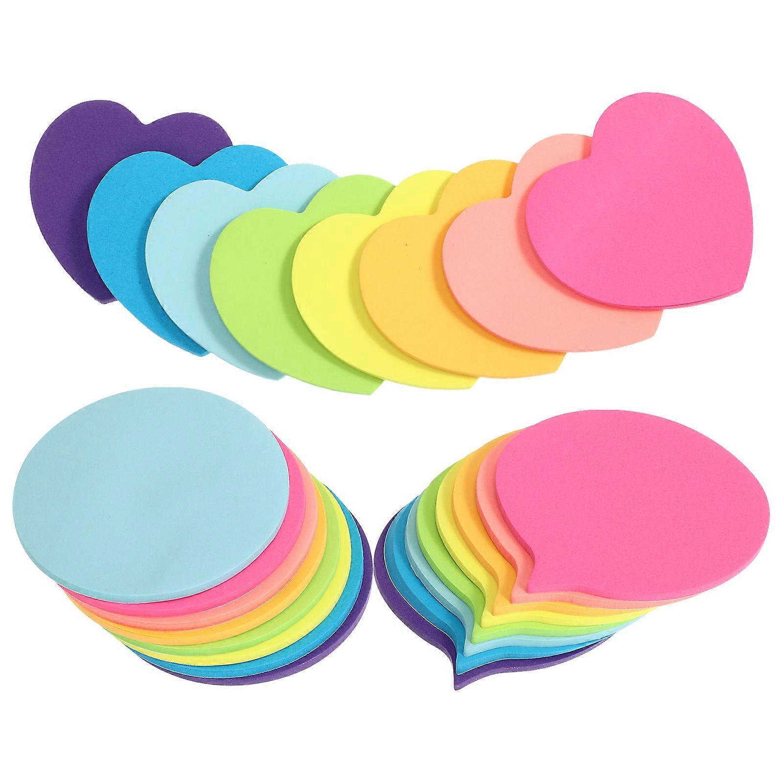 Small Sticky Mini Notebook for Office with 24 Pads of Assorted Color Paper