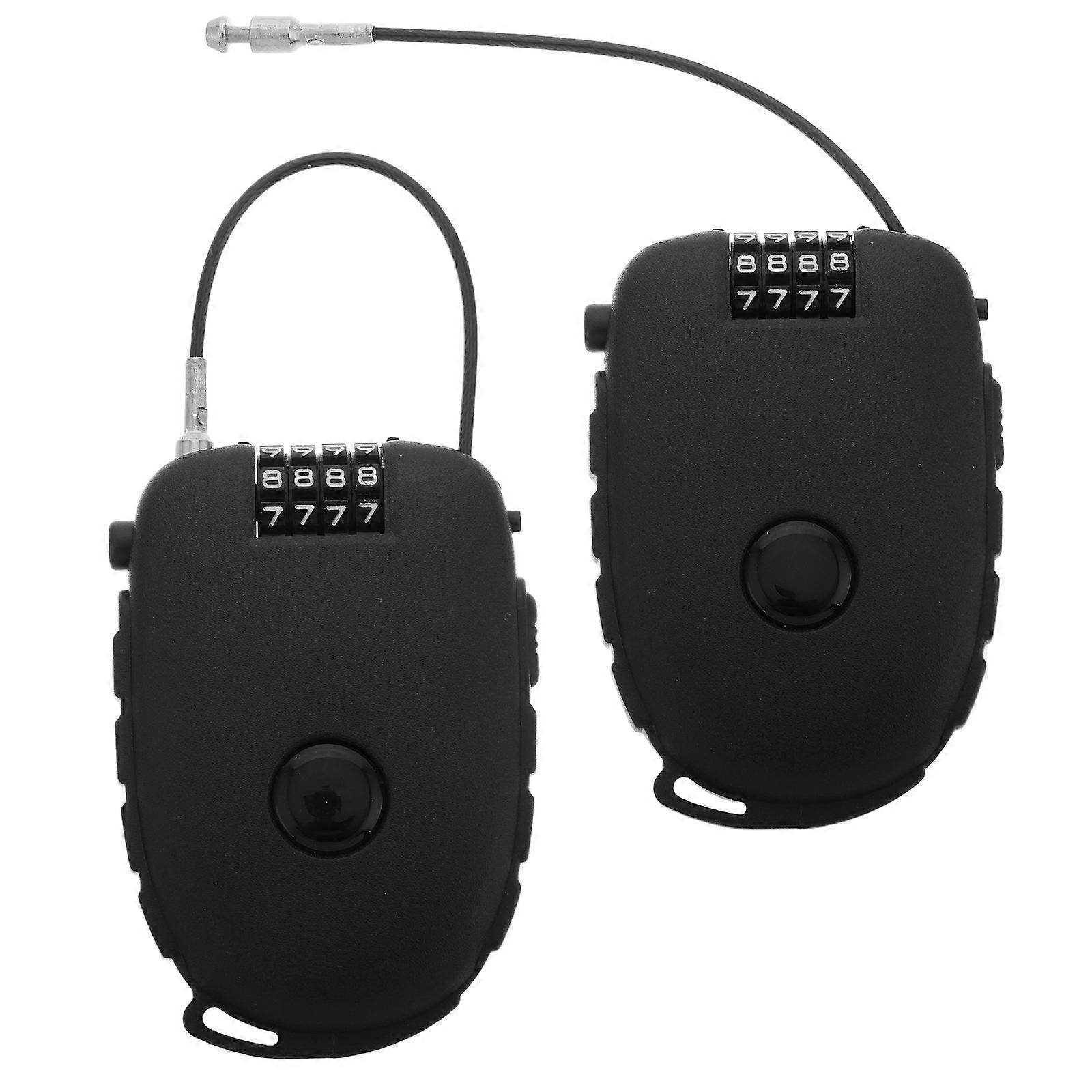 Retractable Cable Lock Portable Steel Cable Lock for 10Pcs Lightweight Use