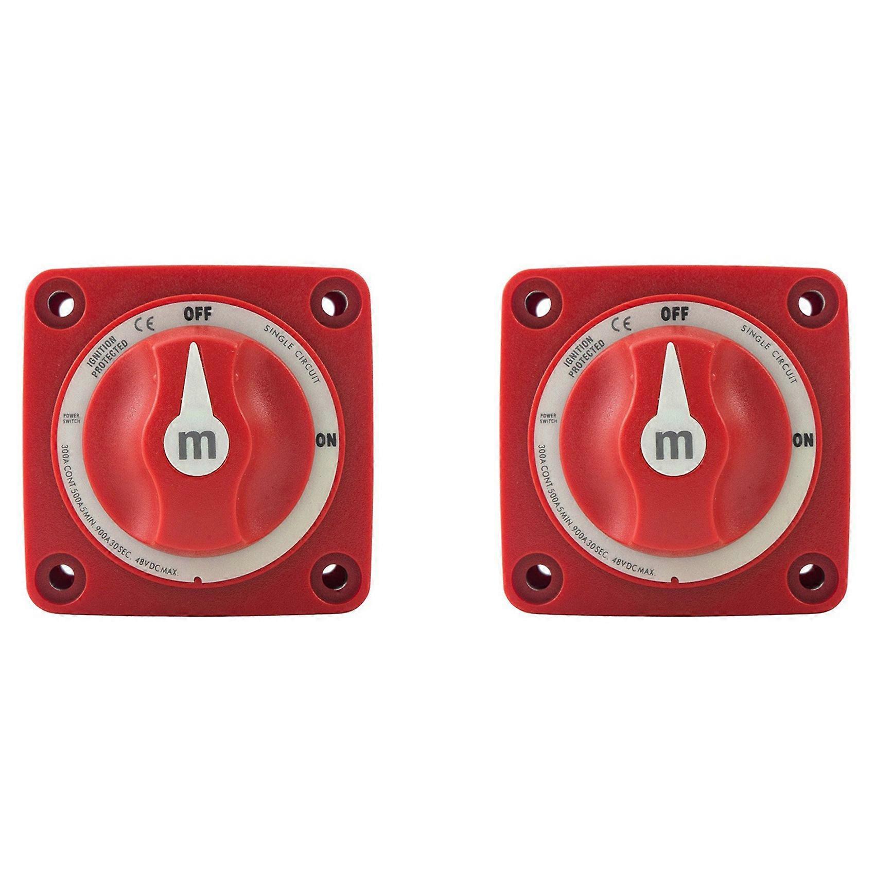 2X 48V 300A Single Circuit Battery Selector Isolator Disconnect Rotary Switch Battery Power Switch