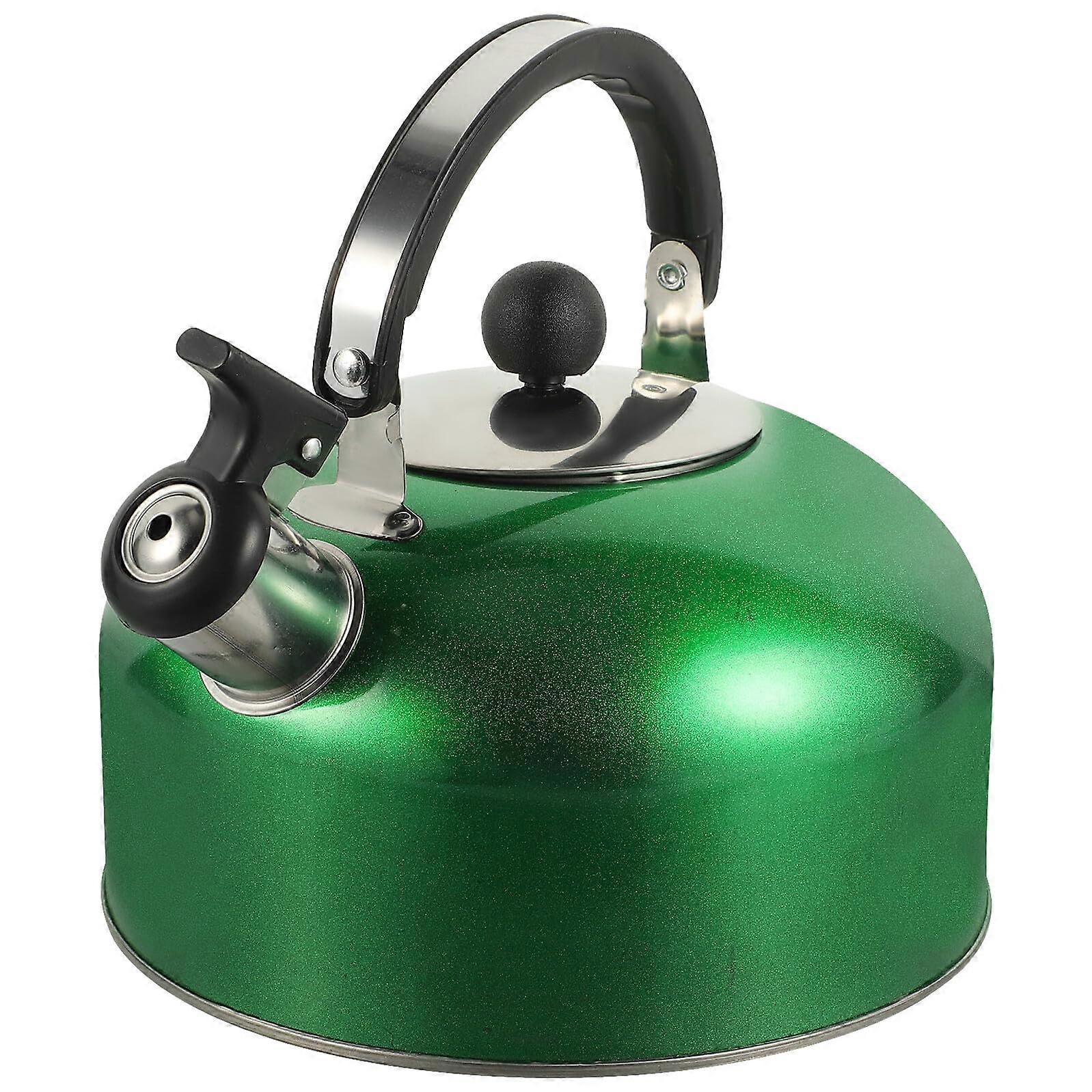 Stainless Steel Whistling Tea Kettle for Stovetop with Cool Touch Handle, Large Capacity, Fast Boiling