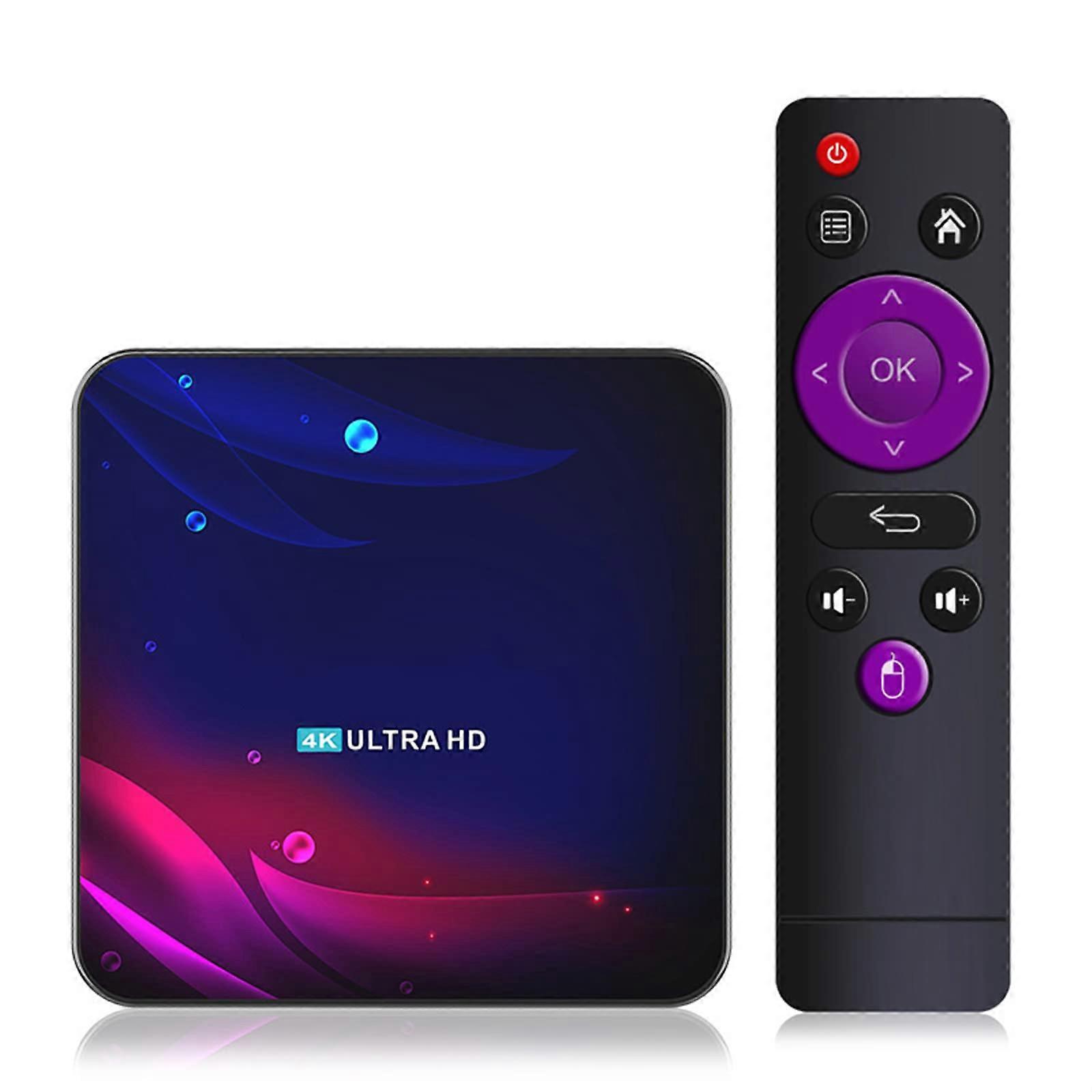 Smart TV Box Android 11 4K HDR YouTube Google Play 5G WiFi Bluetooth USB 3.0 4G 32GB 64GB Set  Box