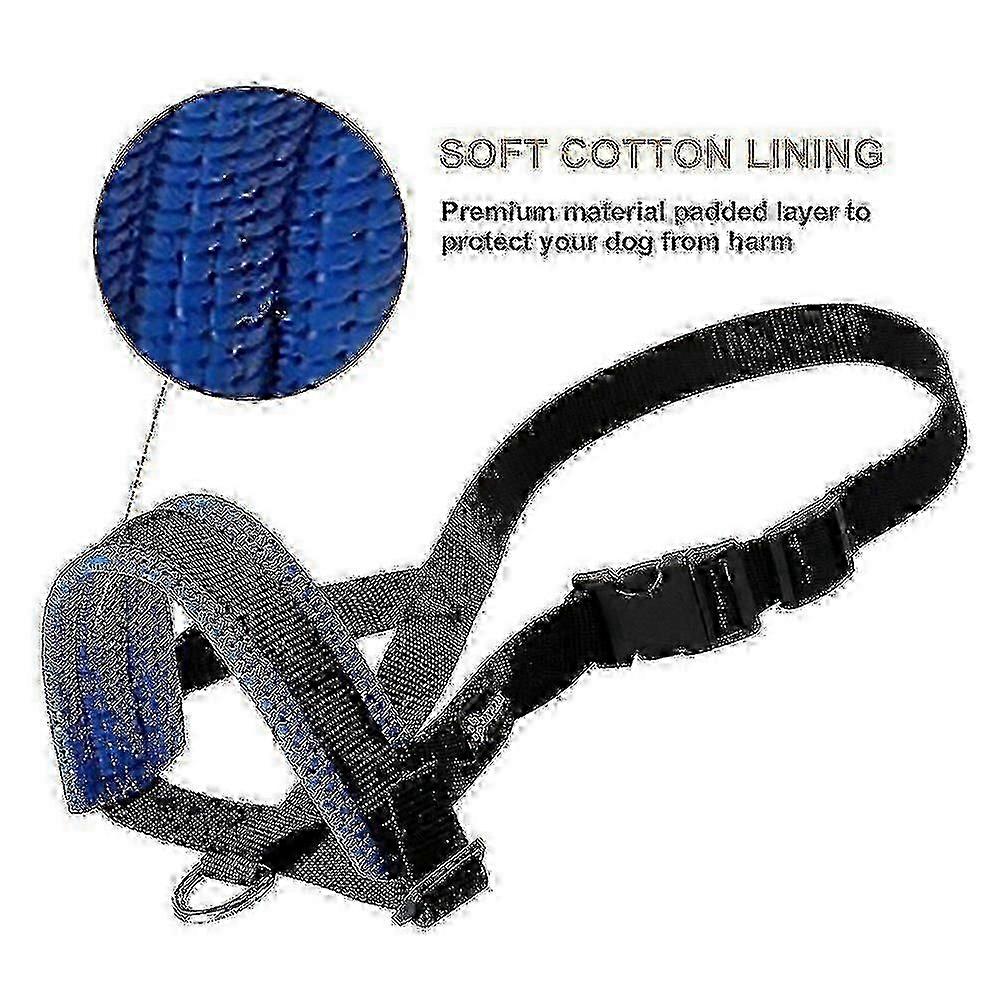 Mesh Dog Muzzle for Small Dogs, Breathable Head Strap Design