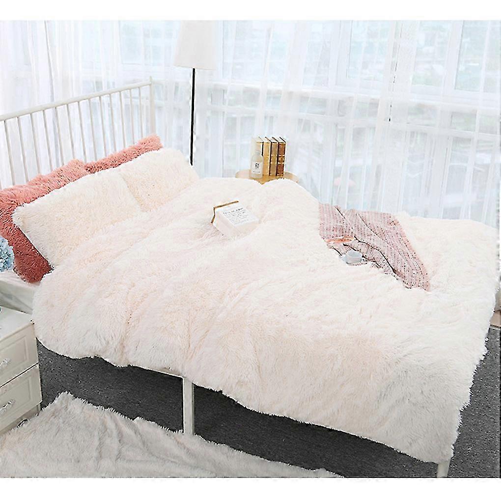 Long Plush Blanket Solid Color Soft Nap Bed Cover Sleeping Throw Blanket Bedspread Sheet Sofa Cushion