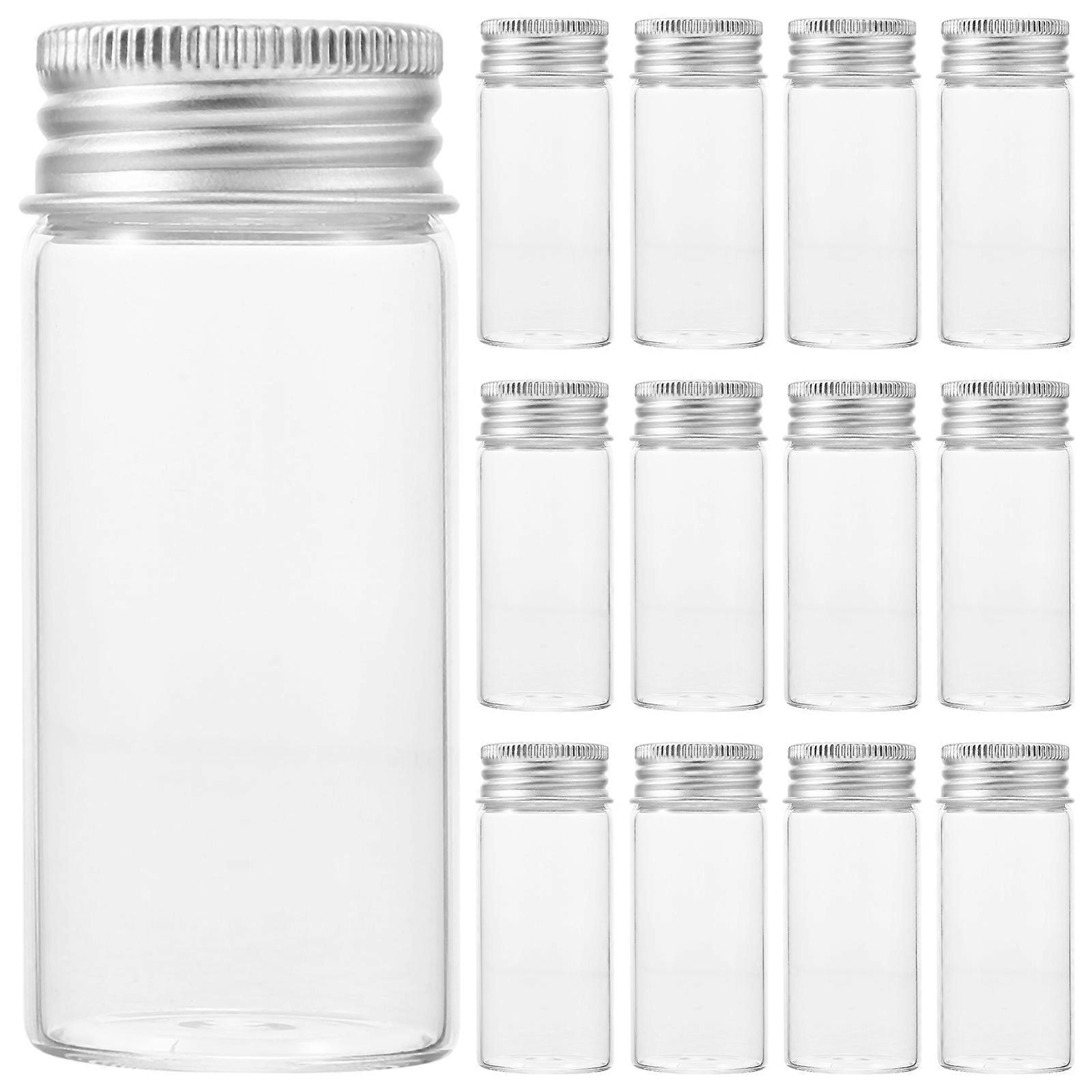 Transparent Glass Test Tubes for Leakproof Sample Storage 30Pcs Set