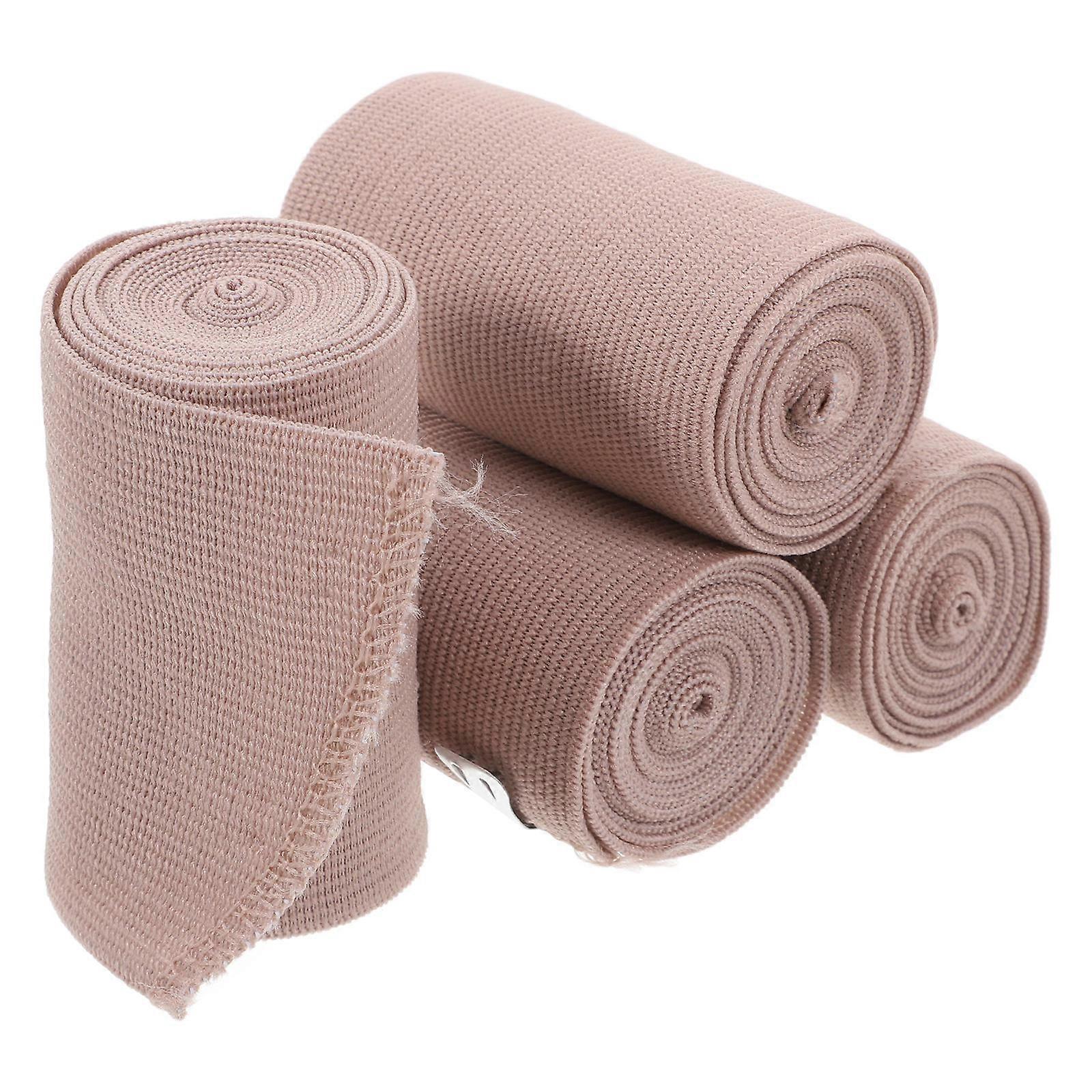 Elastic Bandage for Care 4Pcs Cotton Compression Support Bandage Wraps