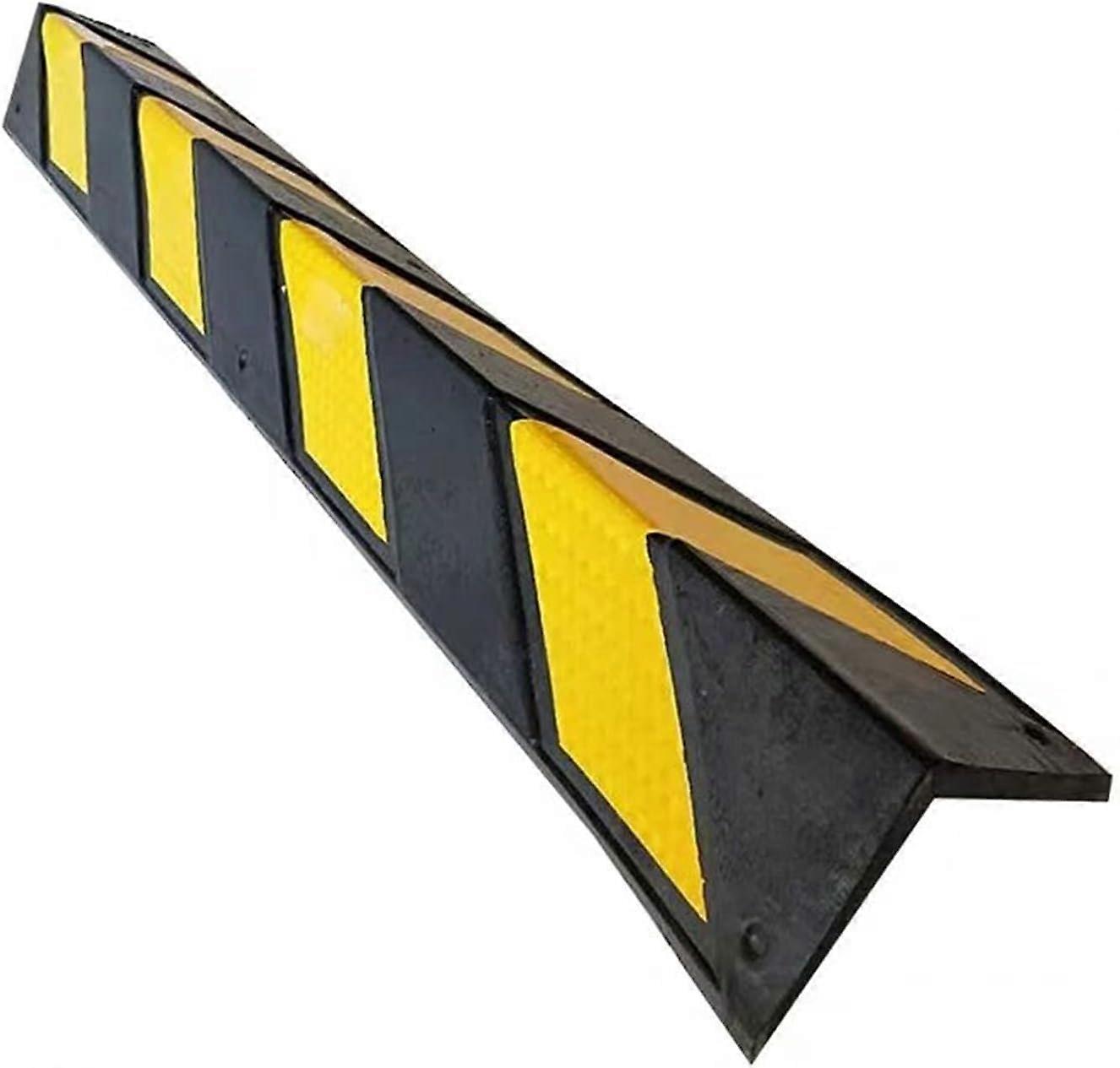 Garage Wall Protector with Yellow Reflective Safety Strip, 5pcs 120cm Wall Corner Guards for Parking