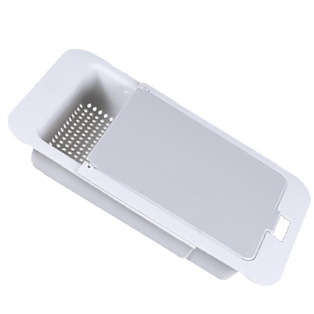 Expandable Colander Over Sink Vegetable Baskets For Kitchen Draining Grey 36X20CM 1Set