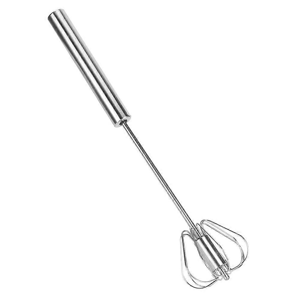 Stainless Steel Egg Beater with Automatic Mixing, Handheld Whisk for Baking, Easy Clean (Small)