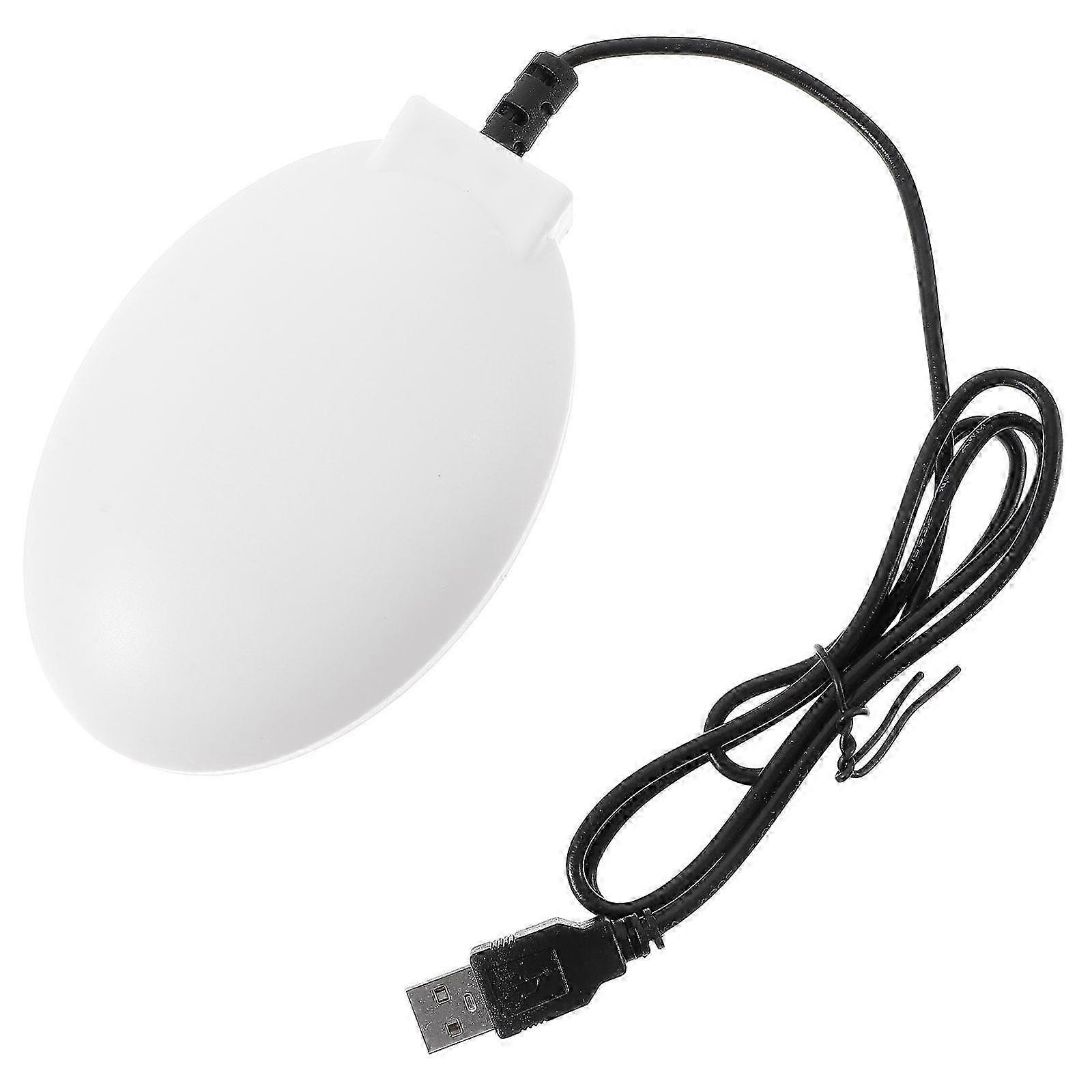 2025 Bathing Heaters Warm Simple Heated Chicken Waterer Tool USB Heating White Abs