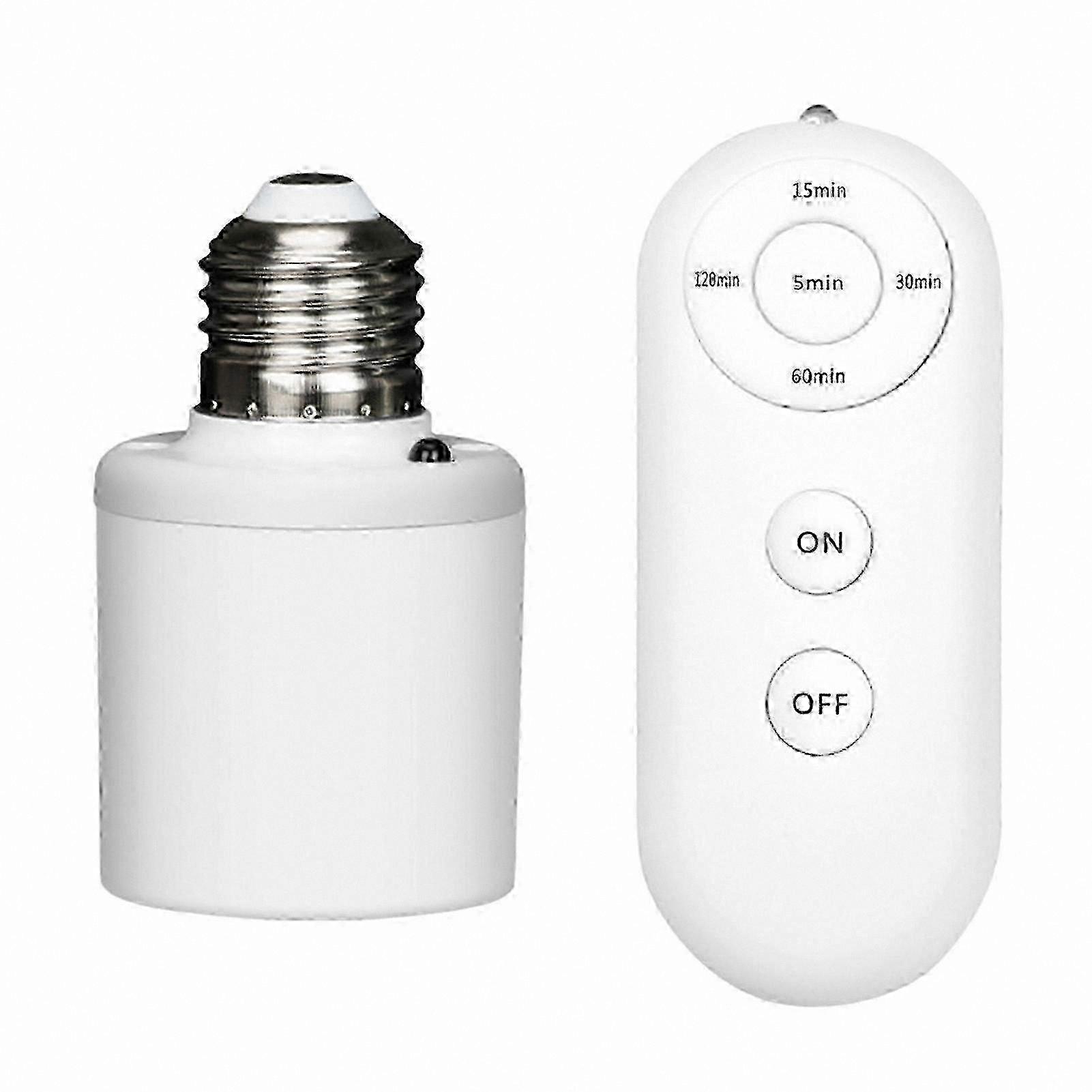 Smart Remote Control Light Socket with Timer, Wireless Convenience for Home Decor, 2025 Model
