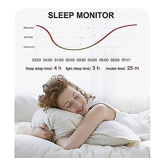 Orologio Fitness Tracker monitora sonno, notifice, calorie, frequenza cardiaca S