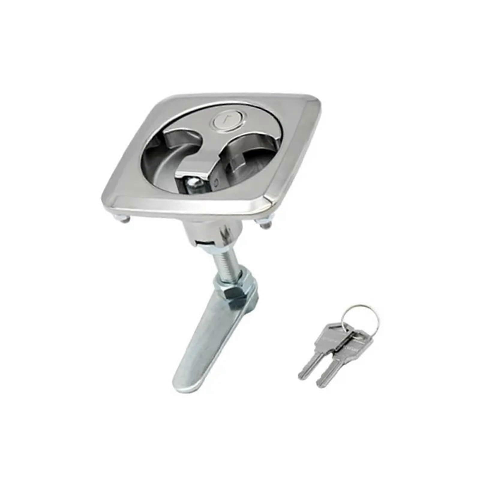 Zinc Alloy Cabinet Handle Lock with Flat Handle Design for Industrial Distribution Box Secure Access