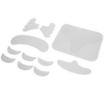 Silicone Anti-Wrinkle Patches, Fade Fine Lines, 11-Piece Set, for Face and Chest Use