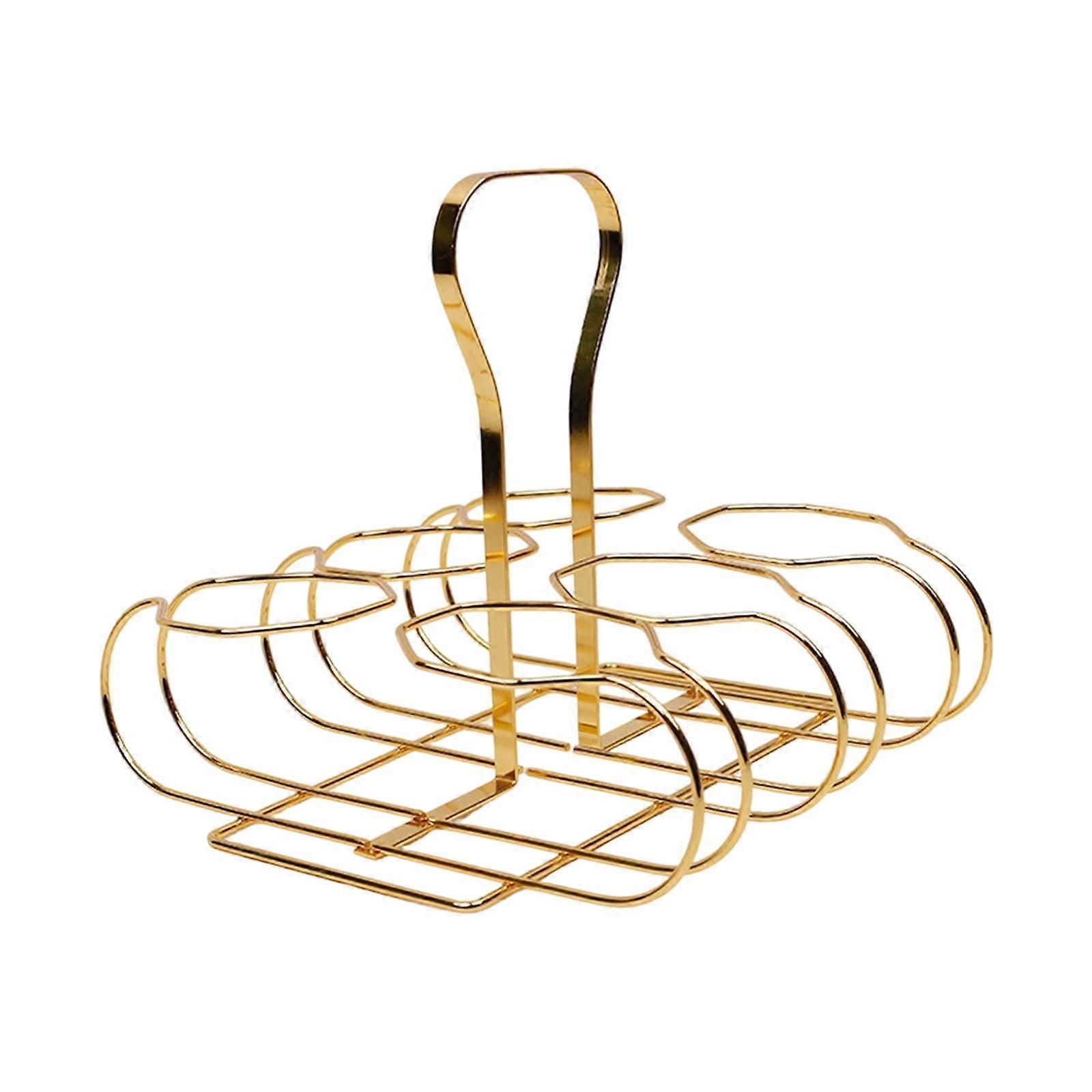 Bottle Carrier Beer Holder Crate with Handle Rustic Rack Beverage Holder for