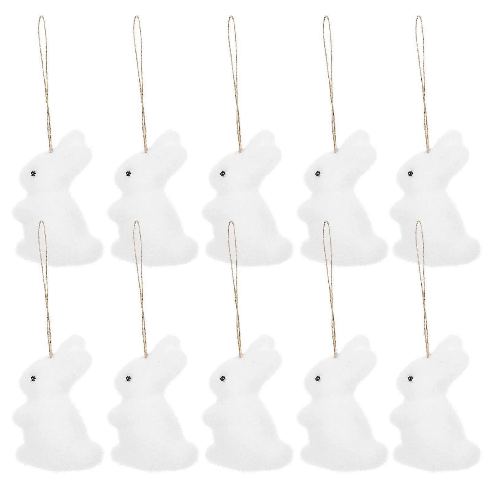 12pcs Easter Decorations Bunny Hanging Ornaments Easter Tree Decor Hanging Rabbit Pendants