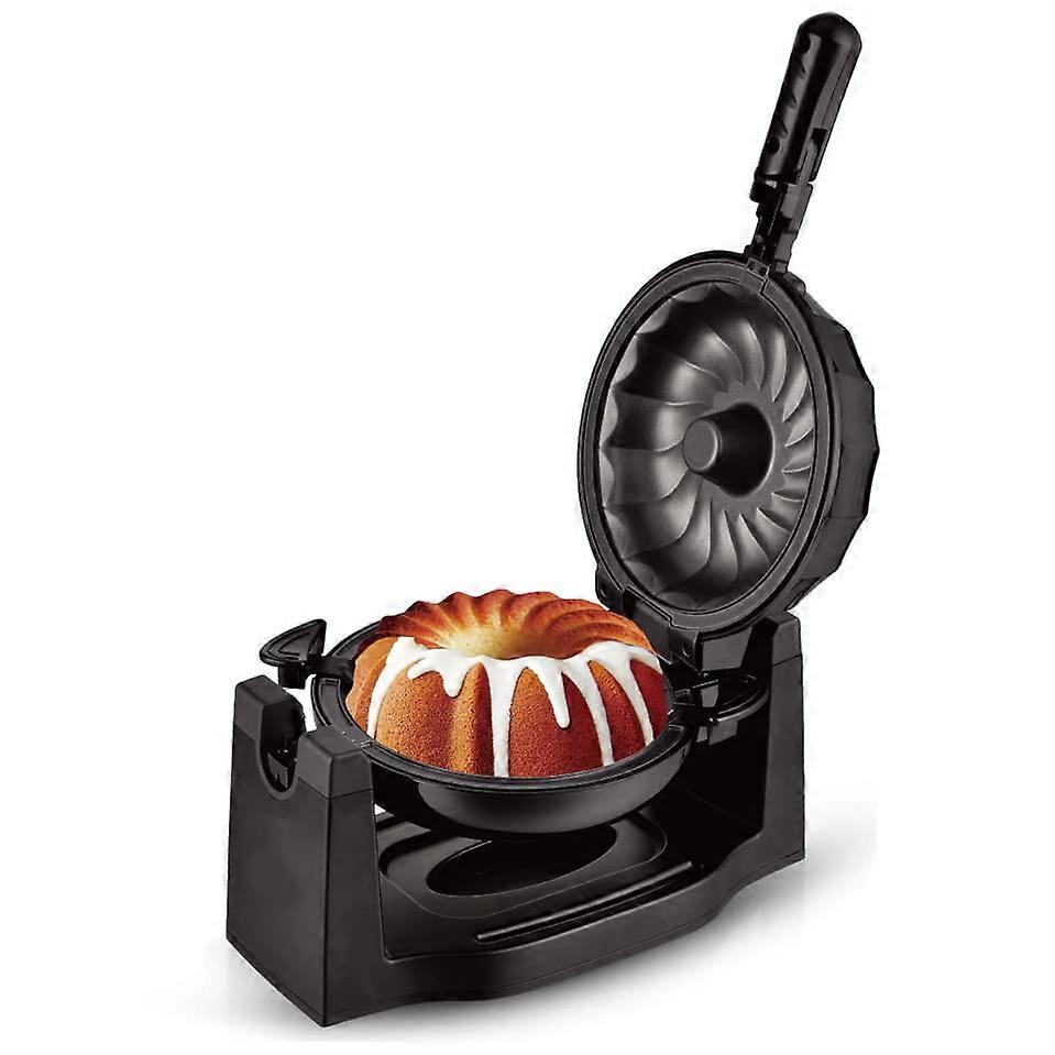 Electric Rotating Lava Cake Maker 1800W Fast Heating Nonstick Plate for Even Baking