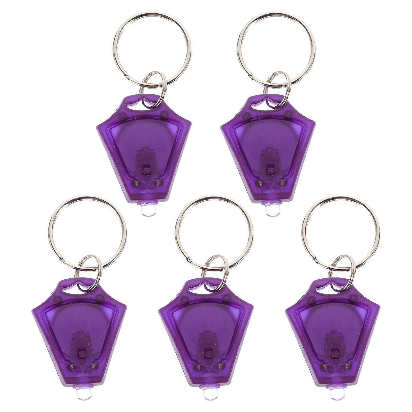 5pcs LED Portable Money Detector LED Counterfeit Detector Keyring LED Flashlight