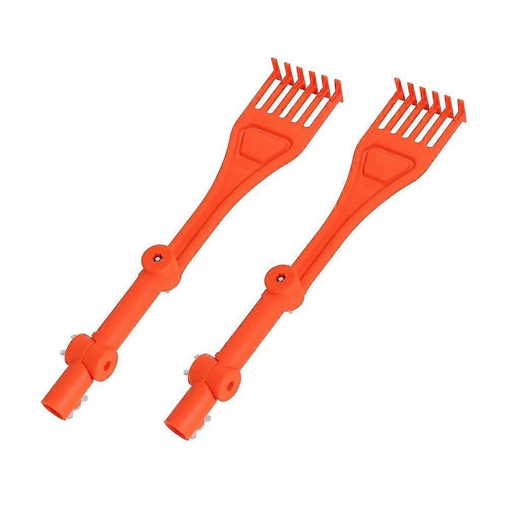 2PCS Gutter Cleaning Tools Mini Rake Rotatable Handle Gutter Cleaning Tools for Roofs Gutters