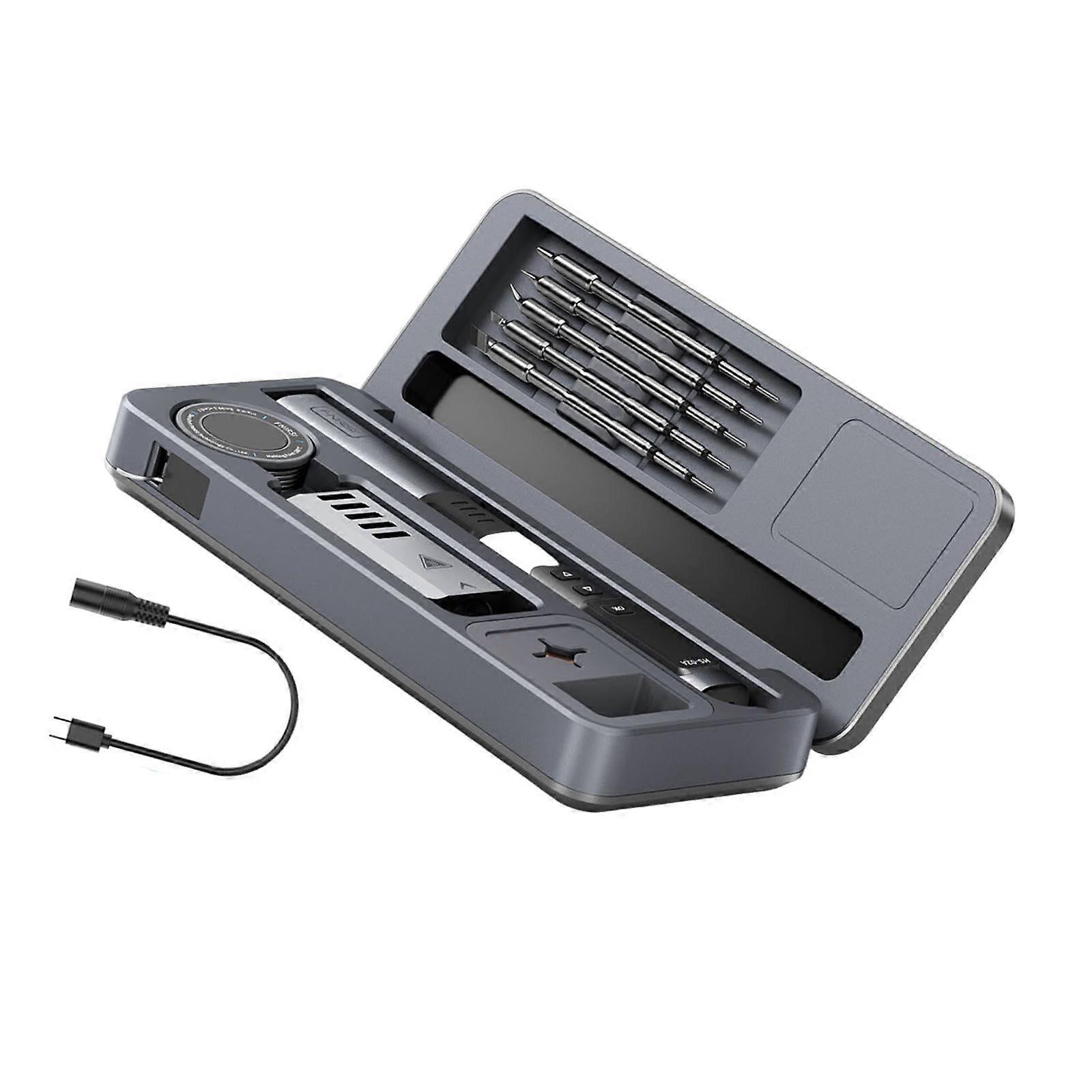 Soldering Iron Kit with Temperature Control and Ergonomic Grip for DIY Welding Style C