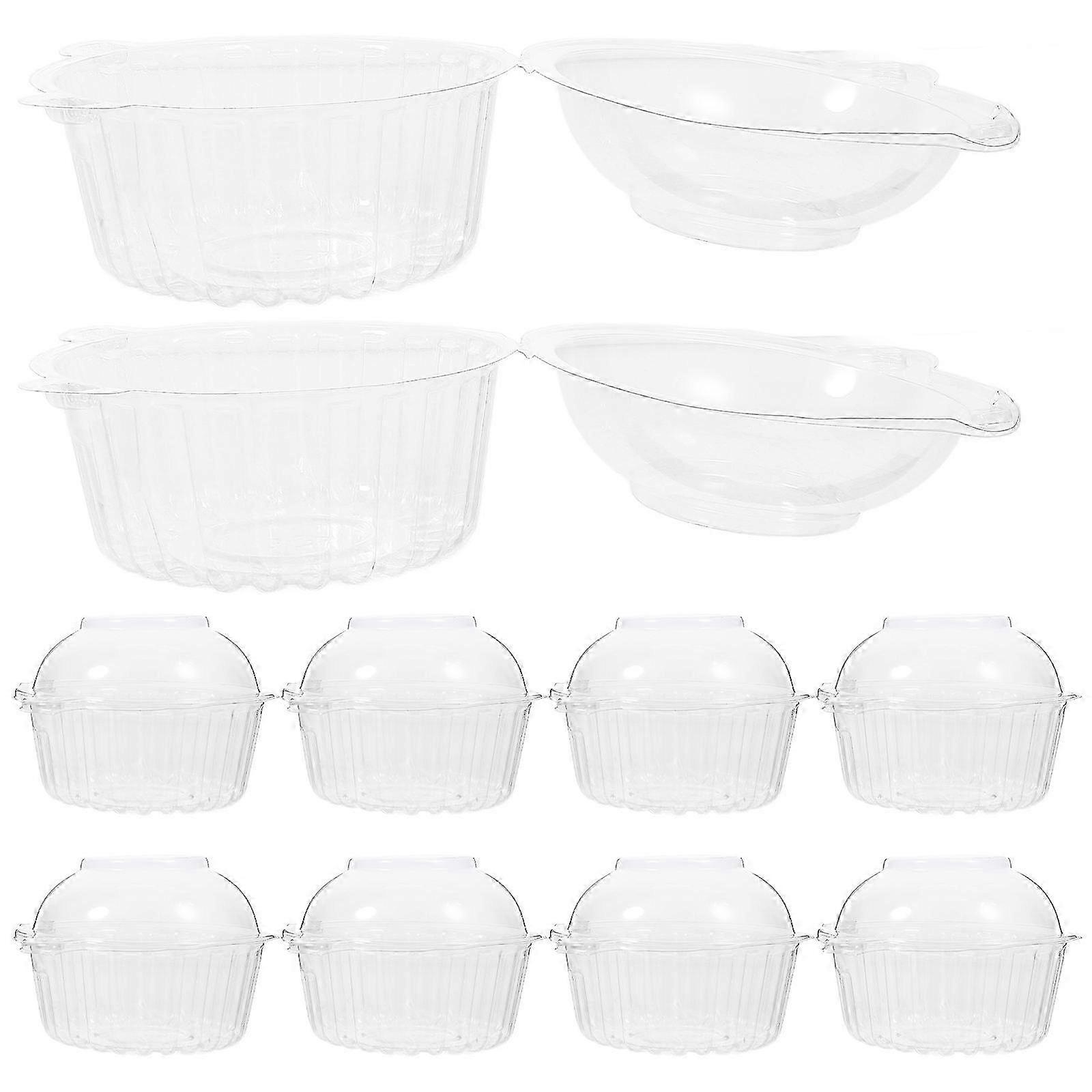 Cupcake Box Small Cupcake Boxes for Storage Use 50Pcs Clear Pet Material