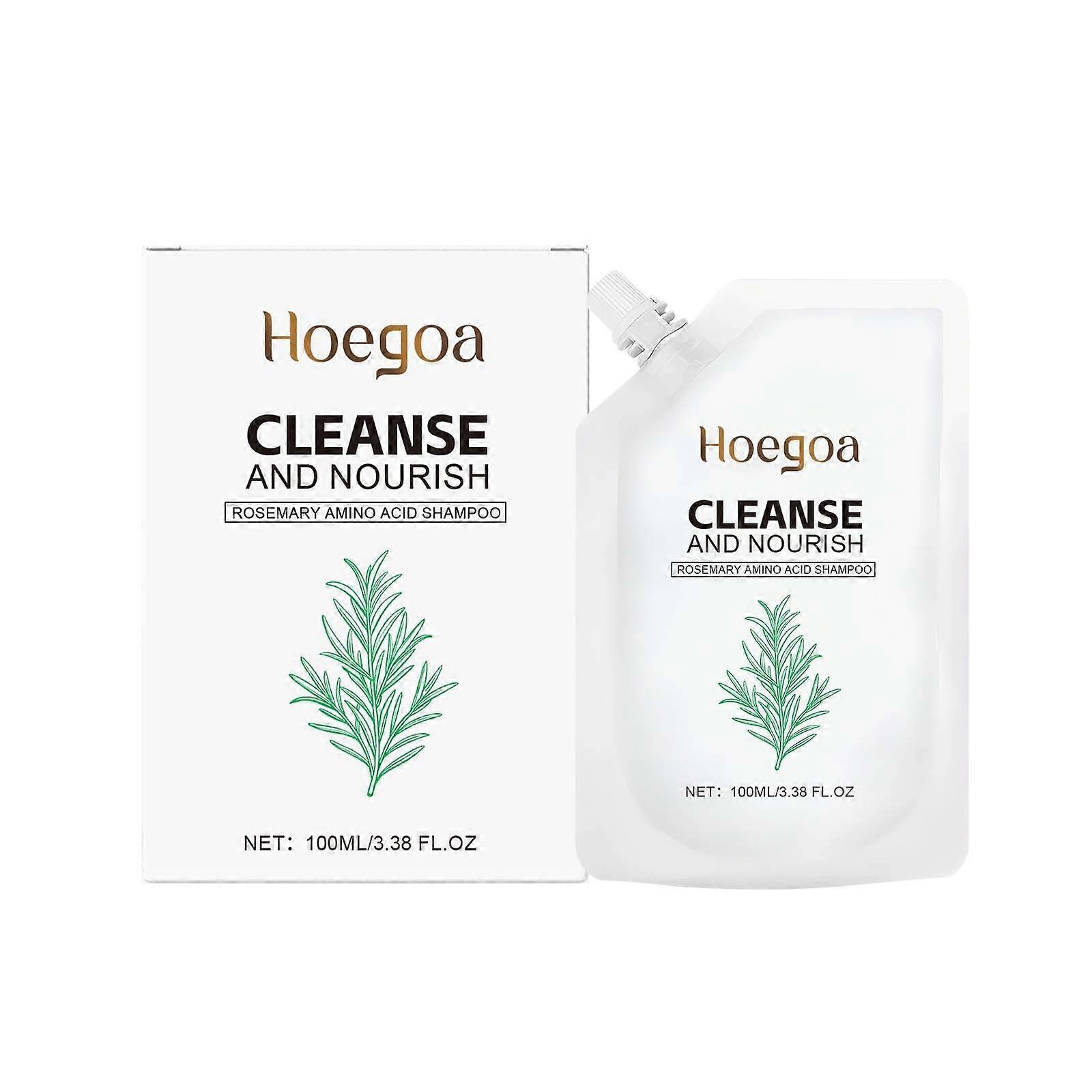 3X Hoegoa Amino Acid Rosemary Shampoo, Hair Strengthening Growth Shampoo for Thinning Hair & Hair Loss