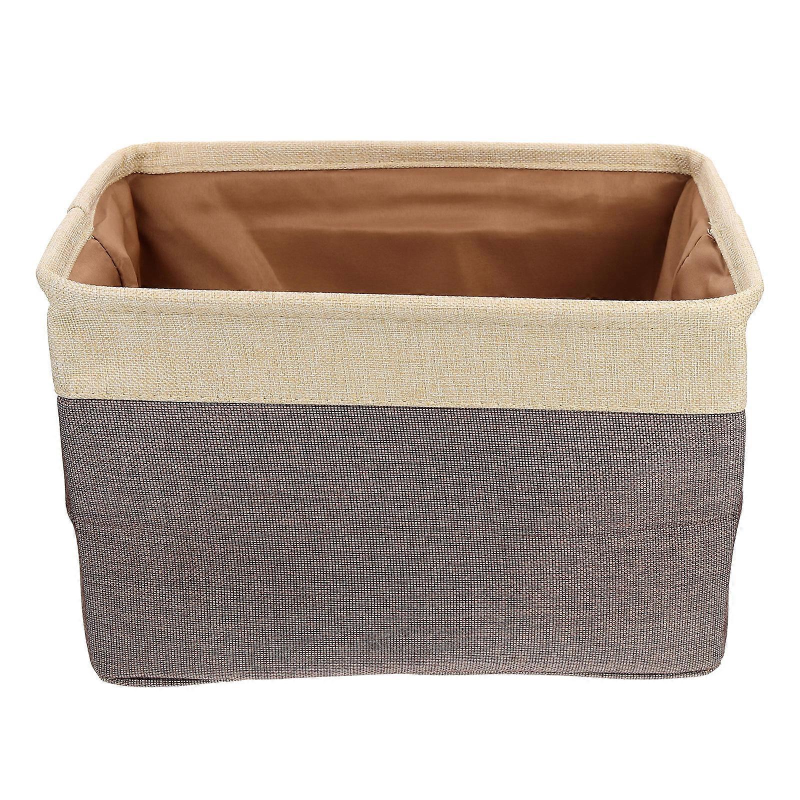 Household Clothes Basket Foldable Storage Basket for Home Use Coffee