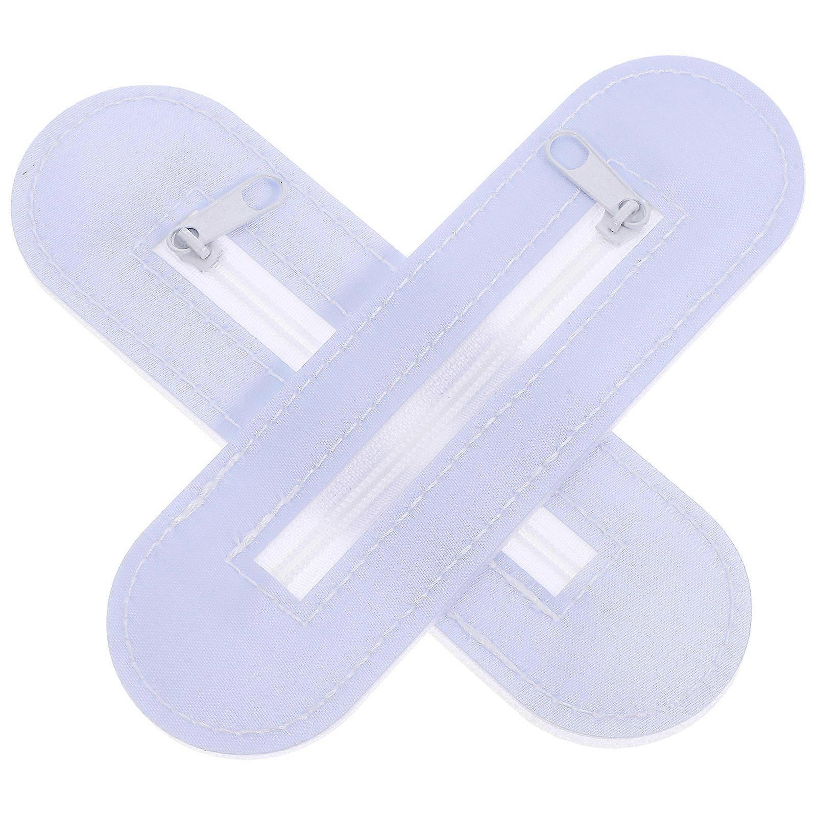 2Pcs Charging Bed Nets Seam with Zipper for Charging Blue Polyester Nylon