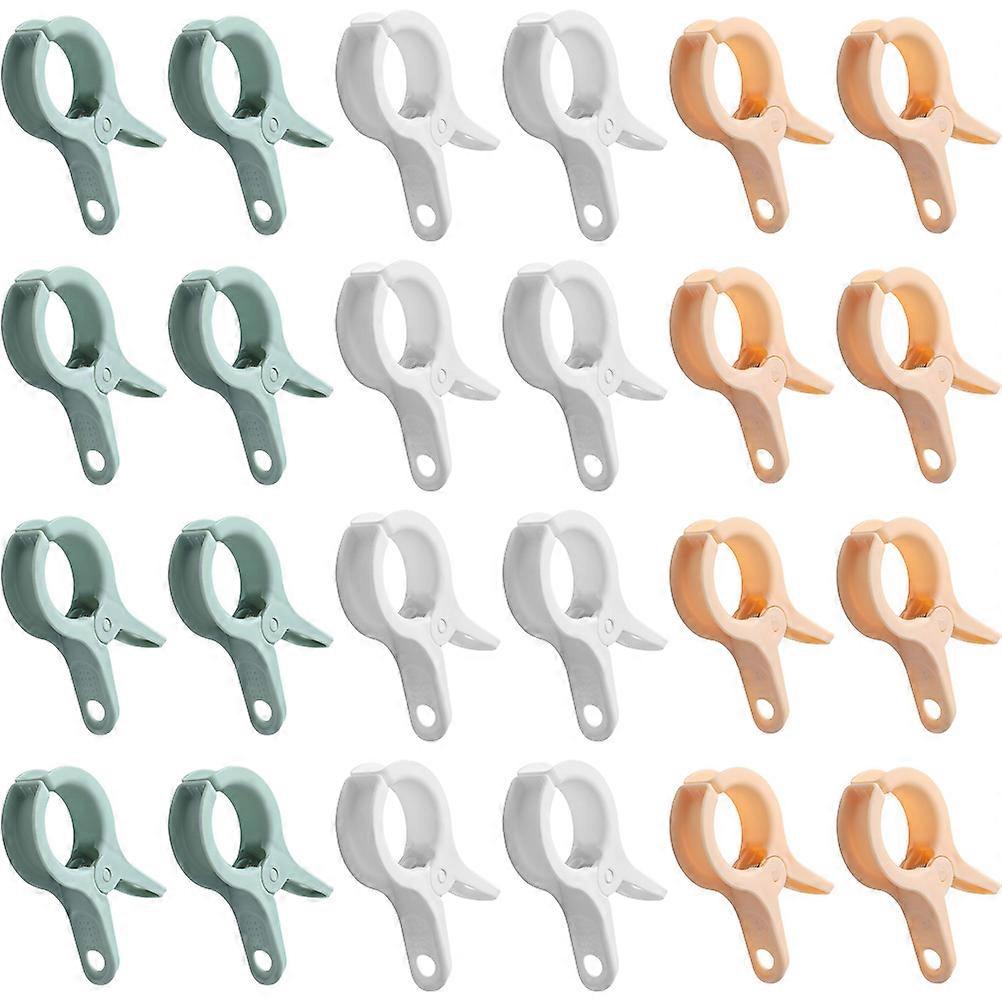 Quilt Clothes Clips Plastic Windproof Clips for Home Use 24Pcs