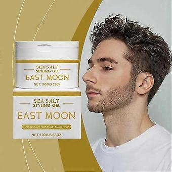 Sea Salt Styling Gel for Men, Strong Hold, Non Greasy, Long Lasting Natural, Matte Finish, High Texture Hair Styling Gel 100g