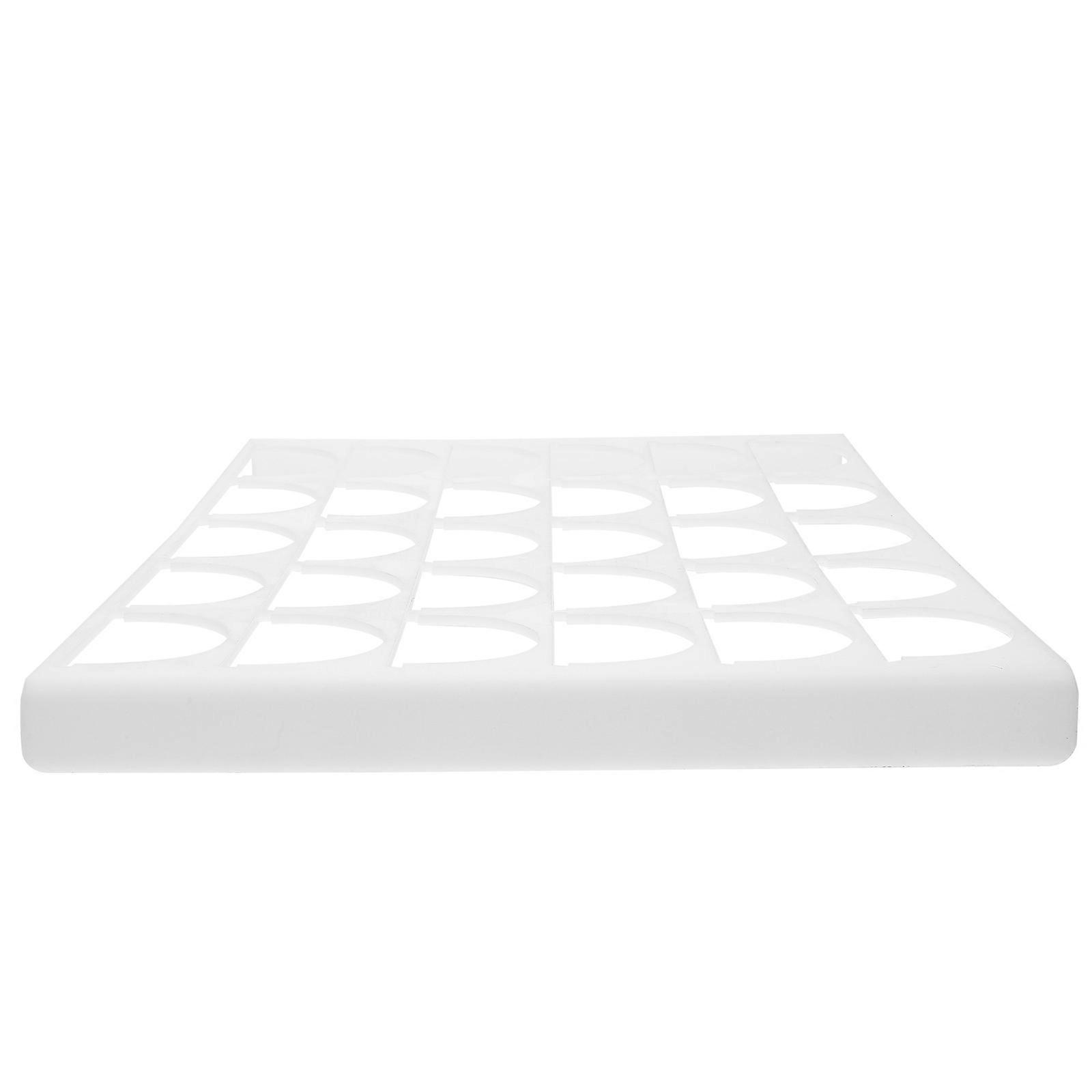 Coffee Pod Organizer Rectangular Shape White Color For Coffee Shops 1Pack