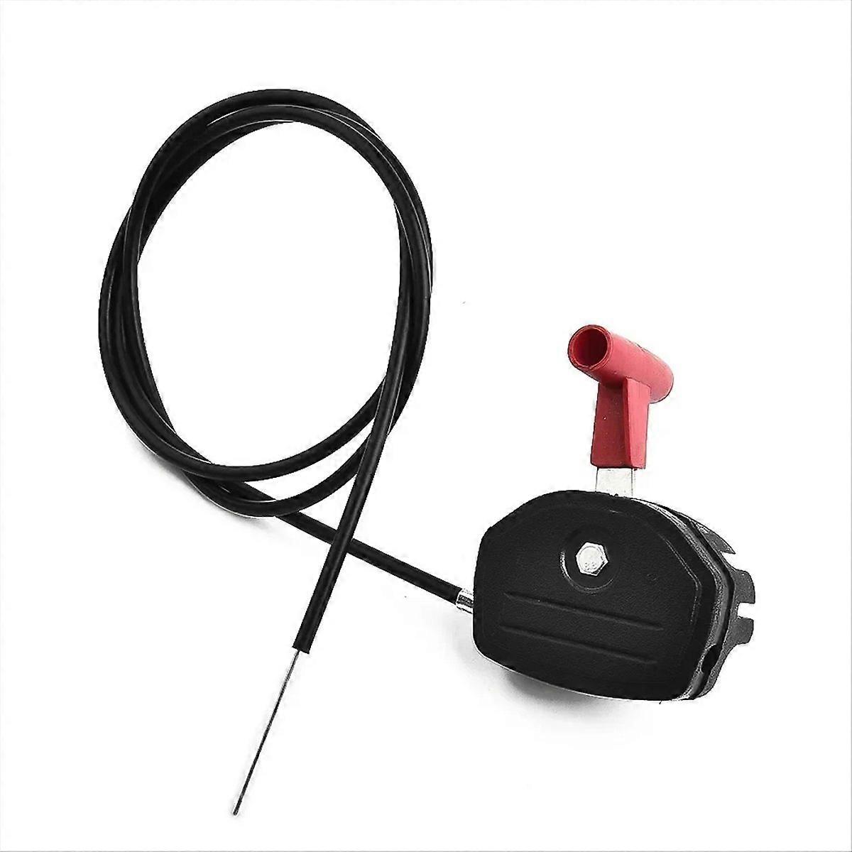 145cm Alloy Lever Lawn Mower Throttle Cable Switch Lever Control Handle Kit
