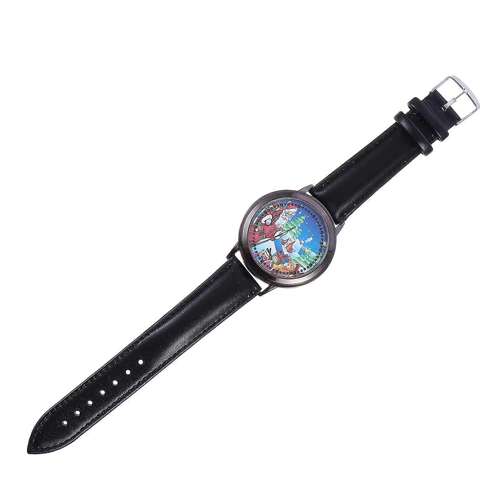 Touchscreen Watch Quartz Wristwatch for Timekeeping Stylish Christmas Elements