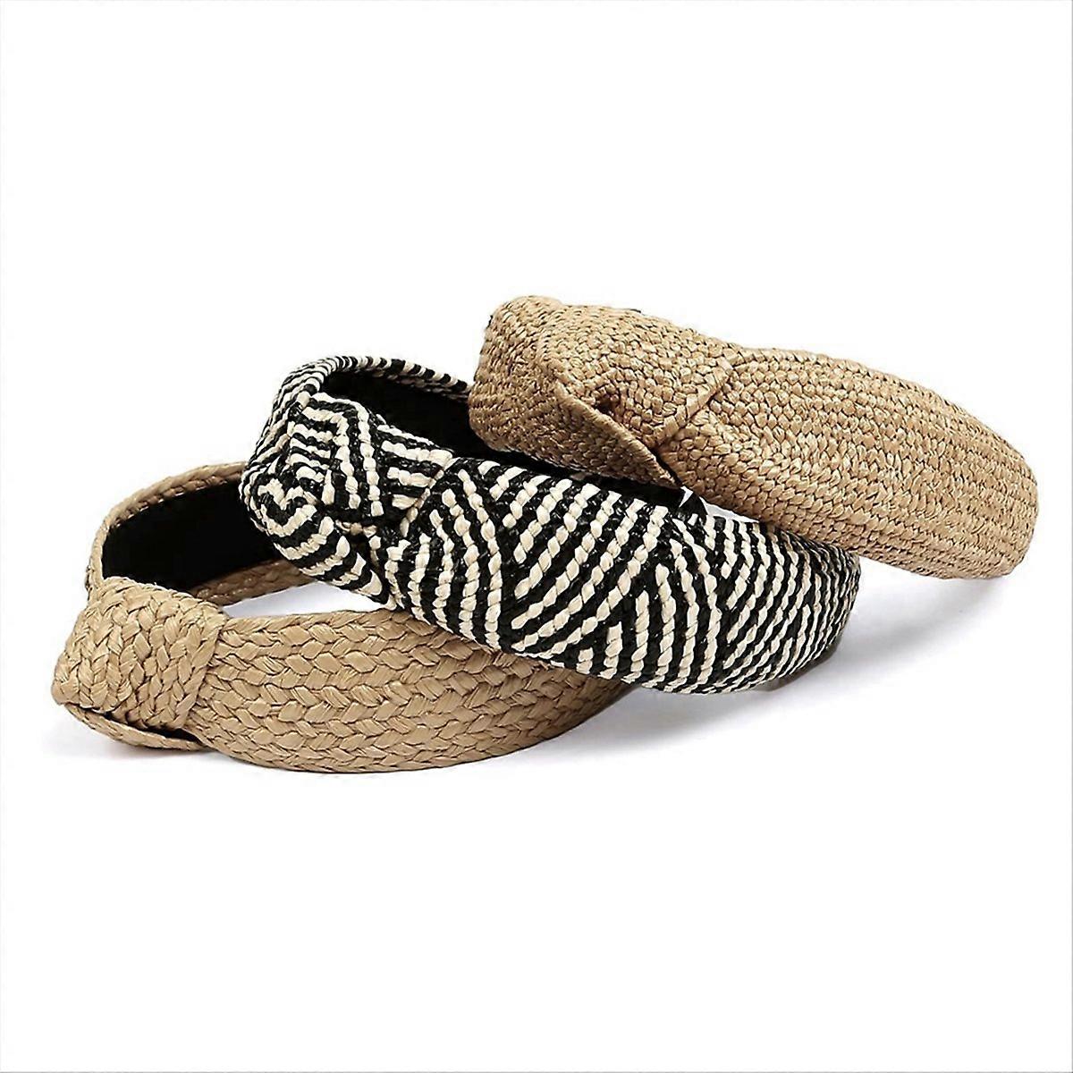 Knotted Headbands,3PCS Boho Head Bands