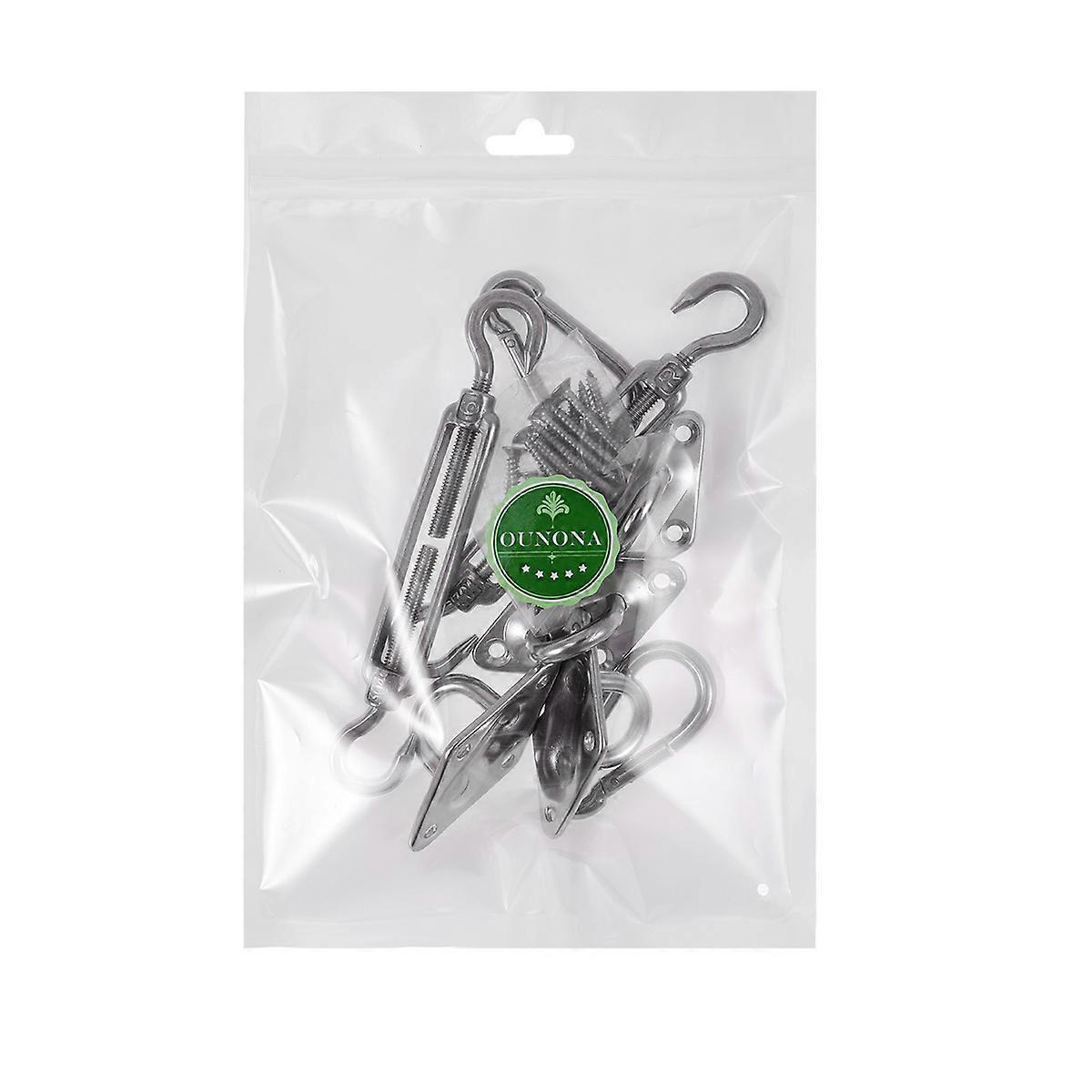 Sun Sail Installation Kit with Bracket for Triangle Shade 3Pcs