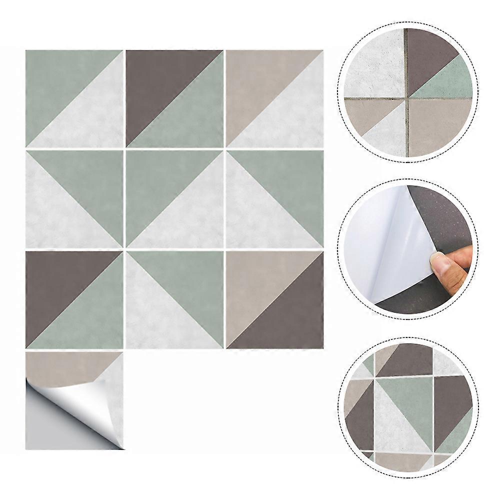 Bathroom Tile Stickers for Wall Decoration 10Pcs Creative PVC Tiles