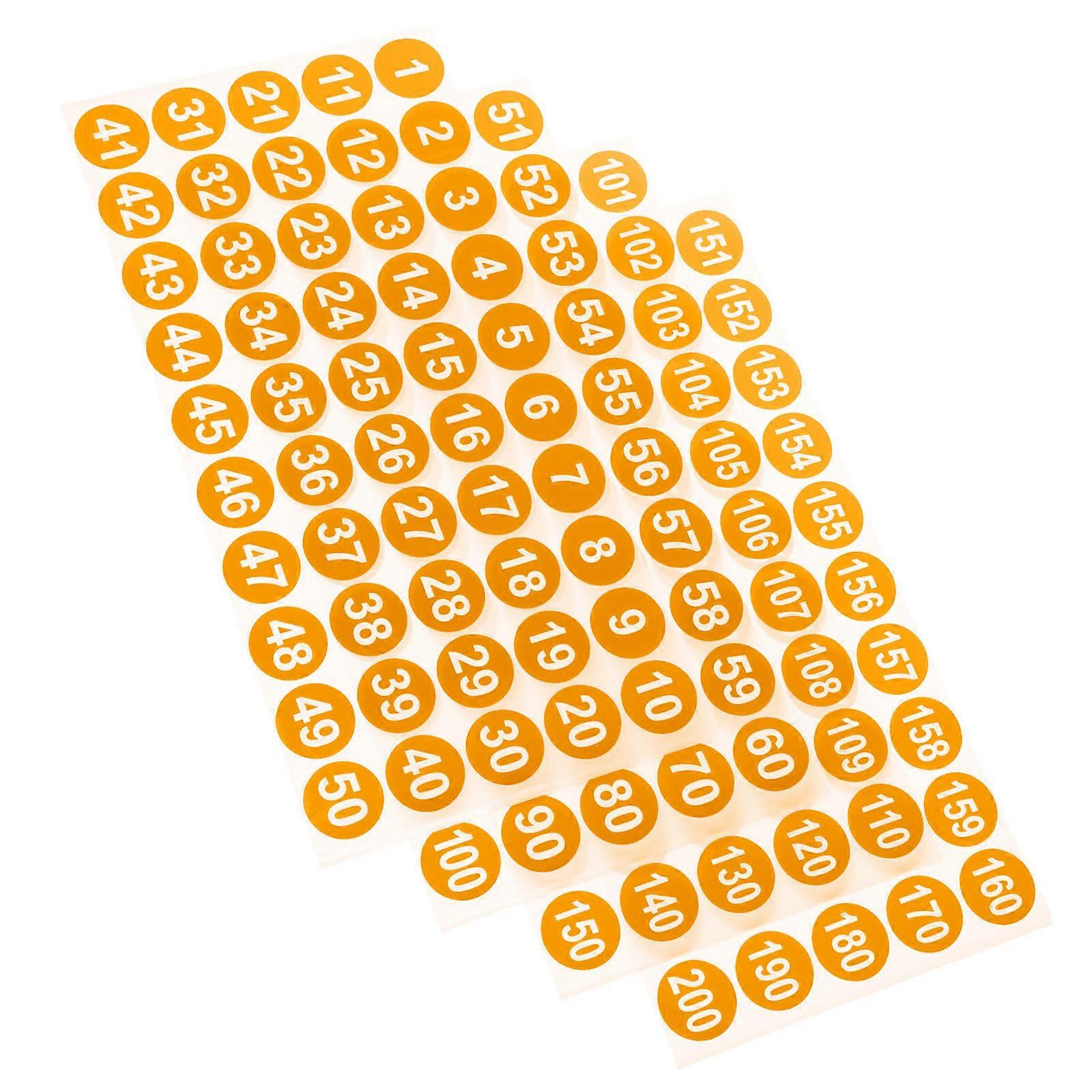 Number Stickers Number Labels for Sorting 32 Sheets