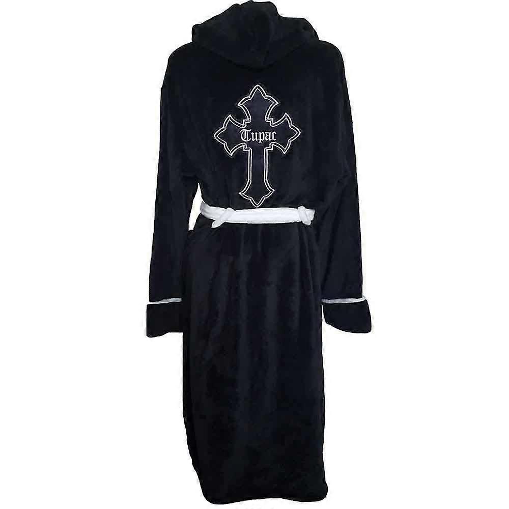 2 PAC Tupac Bathrobe Cross Logo