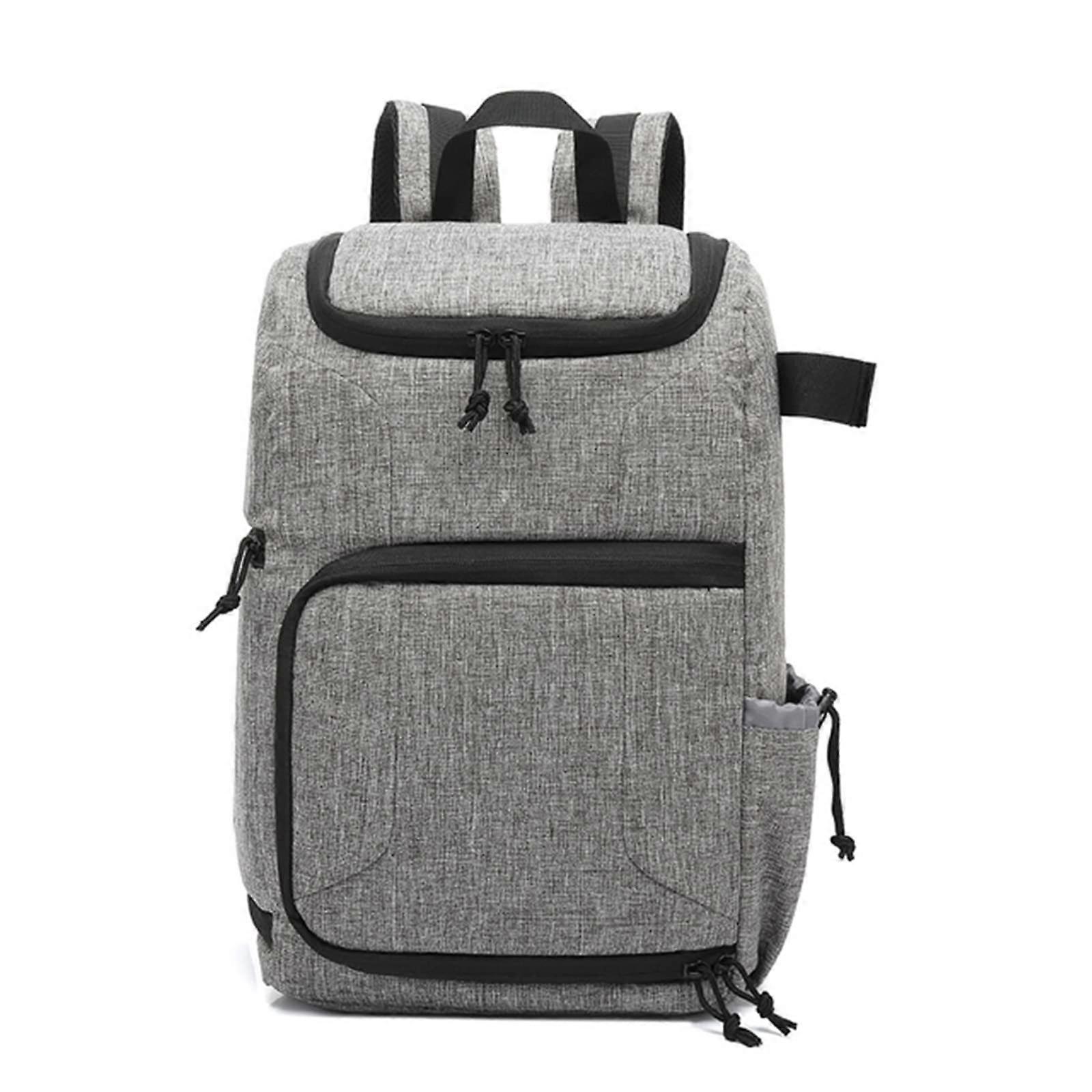 Waterproof DSLR Camera Backpack with Large Capacity, Tripod Holder and Adjustable Straps, Gray