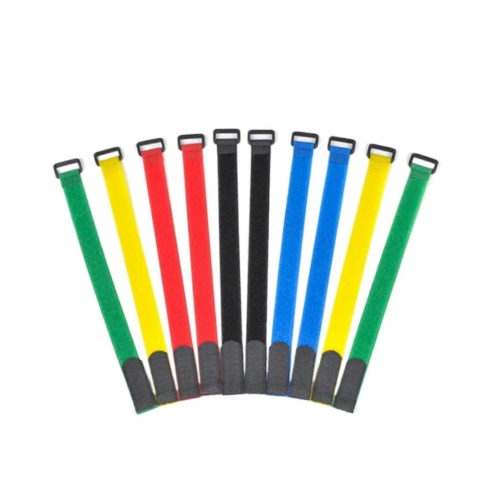 Reusable Nylon Cable Ties 300mm with Quick Release Buckle for Adjustable Cable Management, White