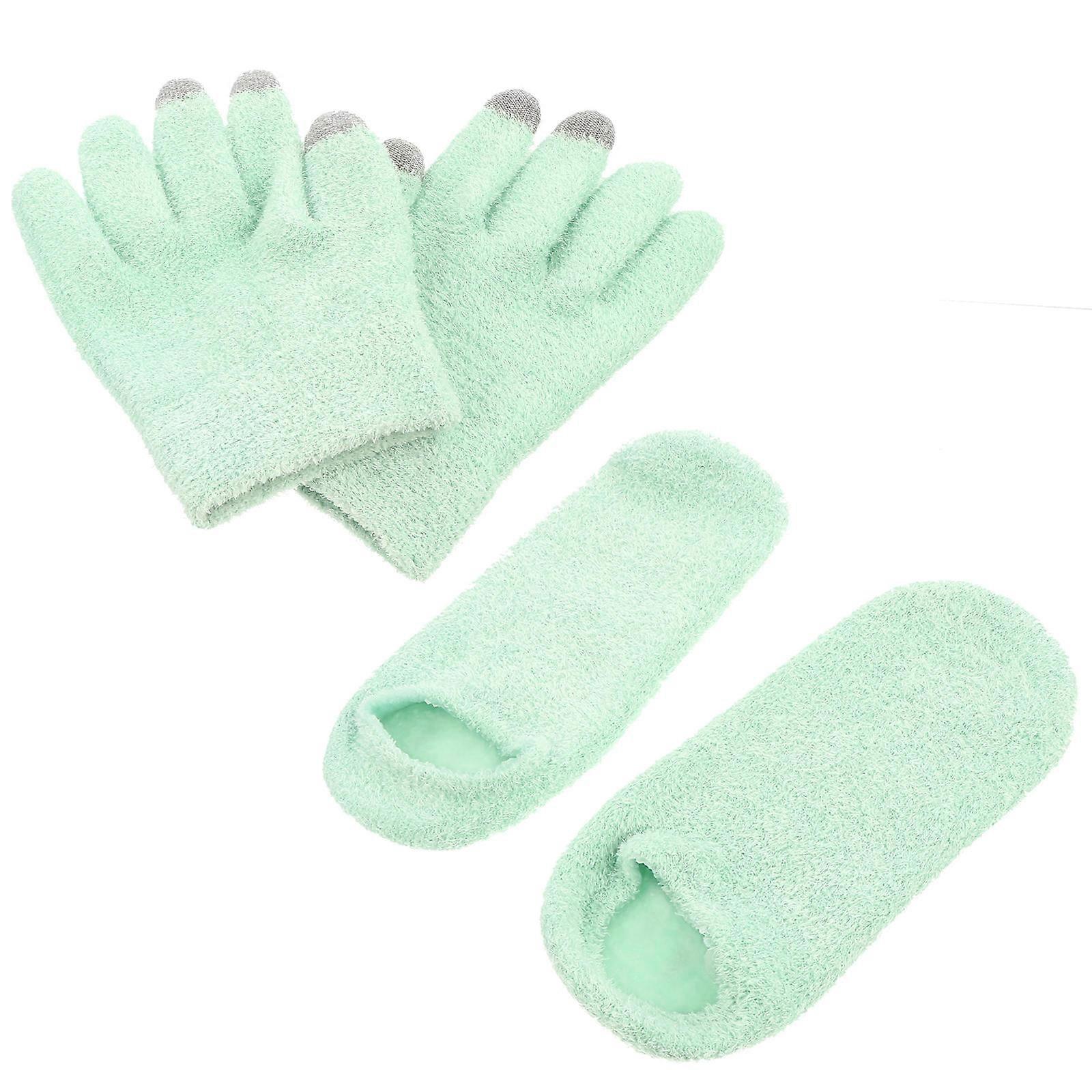 Moisturizing Skin Care Gloves with Touch Screen Winter Socks 1Set
