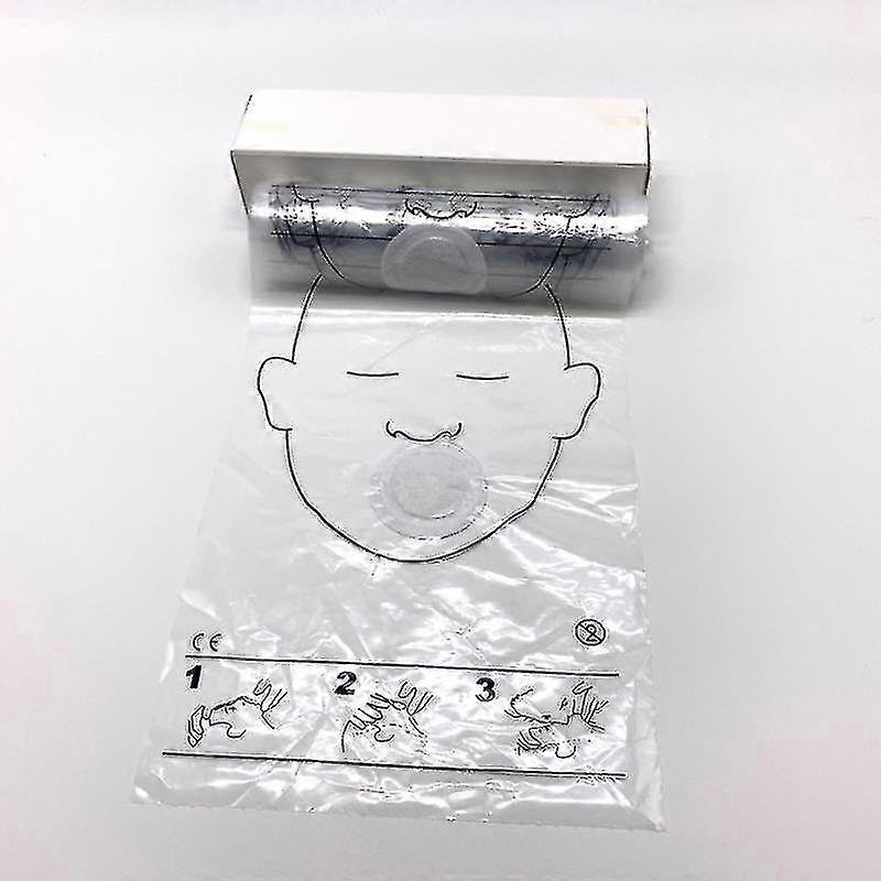 36pcs/Roll CPR Resuscitator Mask CPR Face Shield for CPR Training First Aid Kit